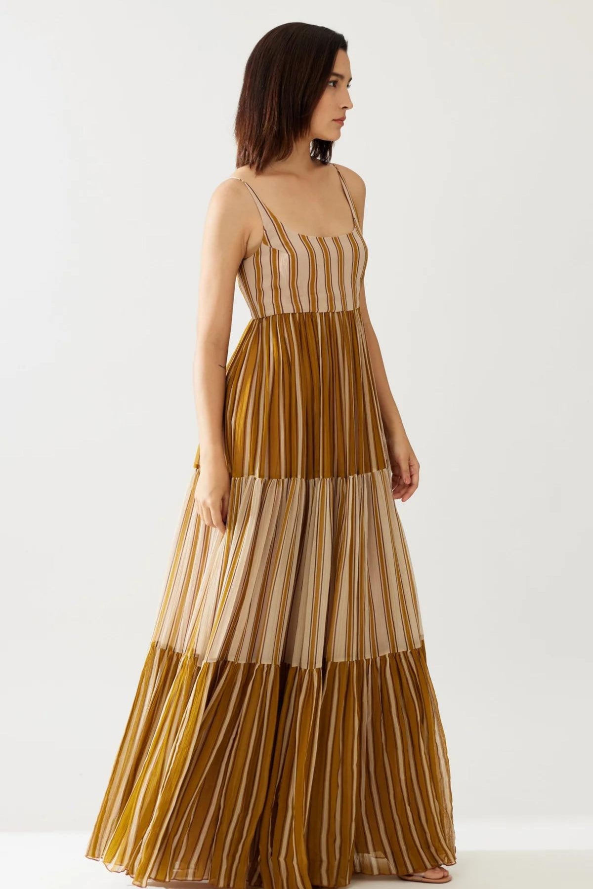 Stripe Dual Tone Dress