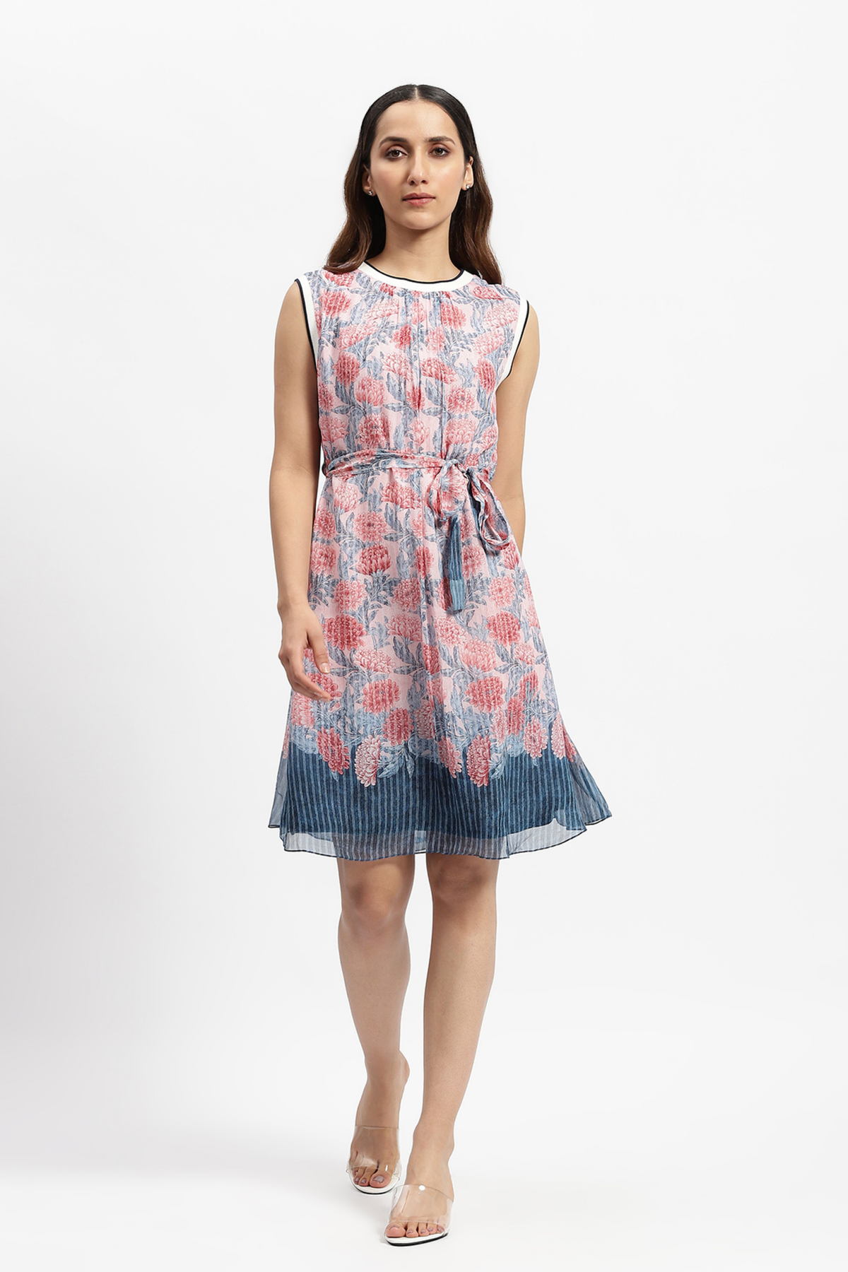 Flowers &amp; Stripes Dress