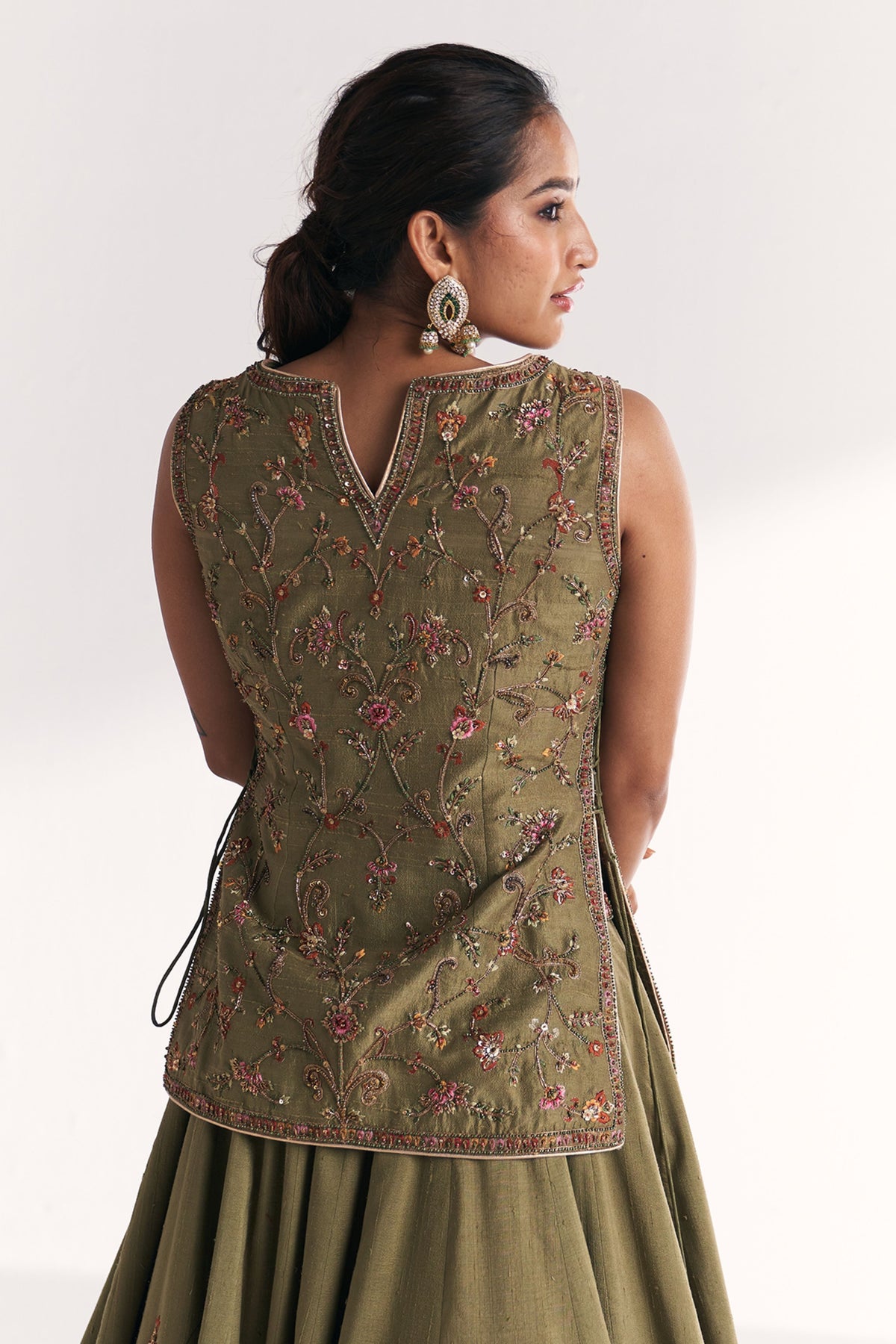 Chandni Green Lehenga Set