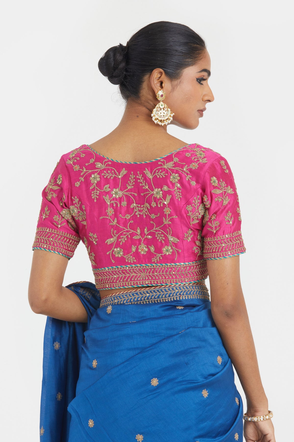 Chelsea Blue Saree Set