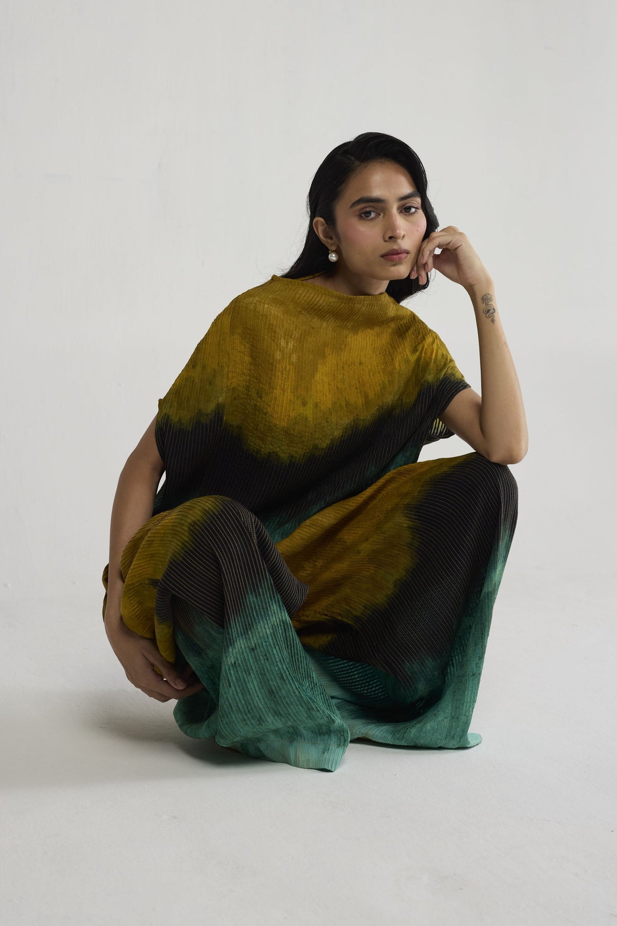 Uri Pintucks Top
