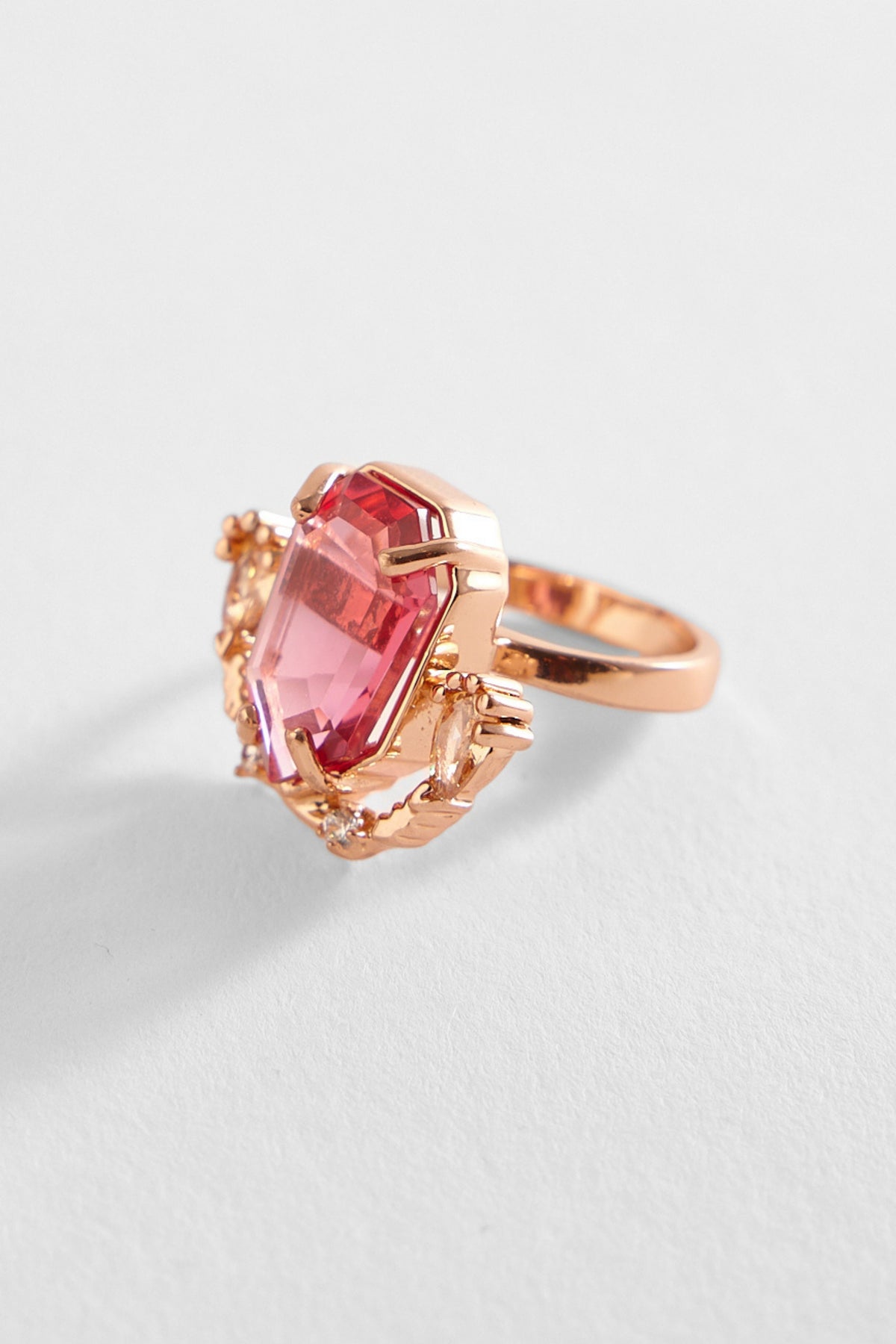 The Faena Gemstone Ring in Vintage Rose