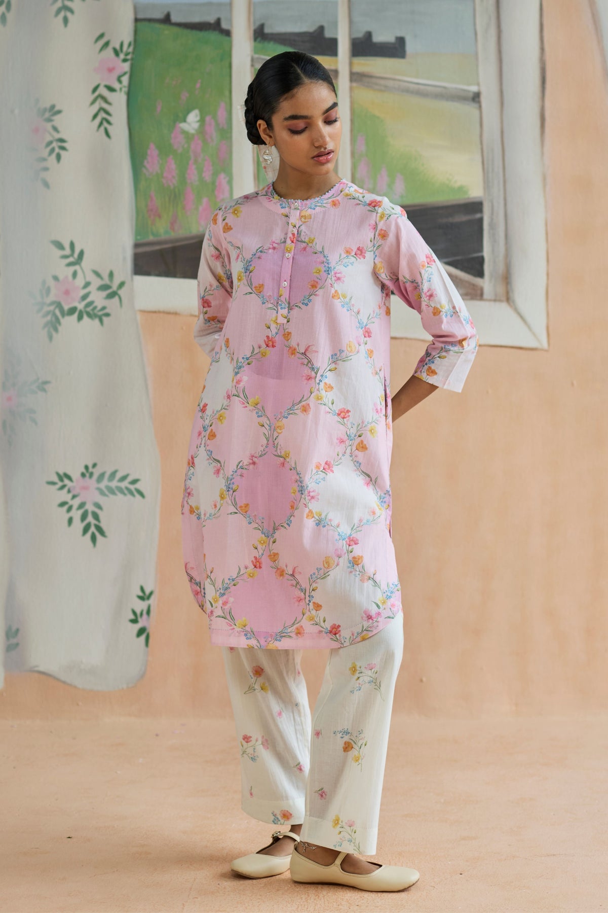 Drift and Dream Mid Kurta Set