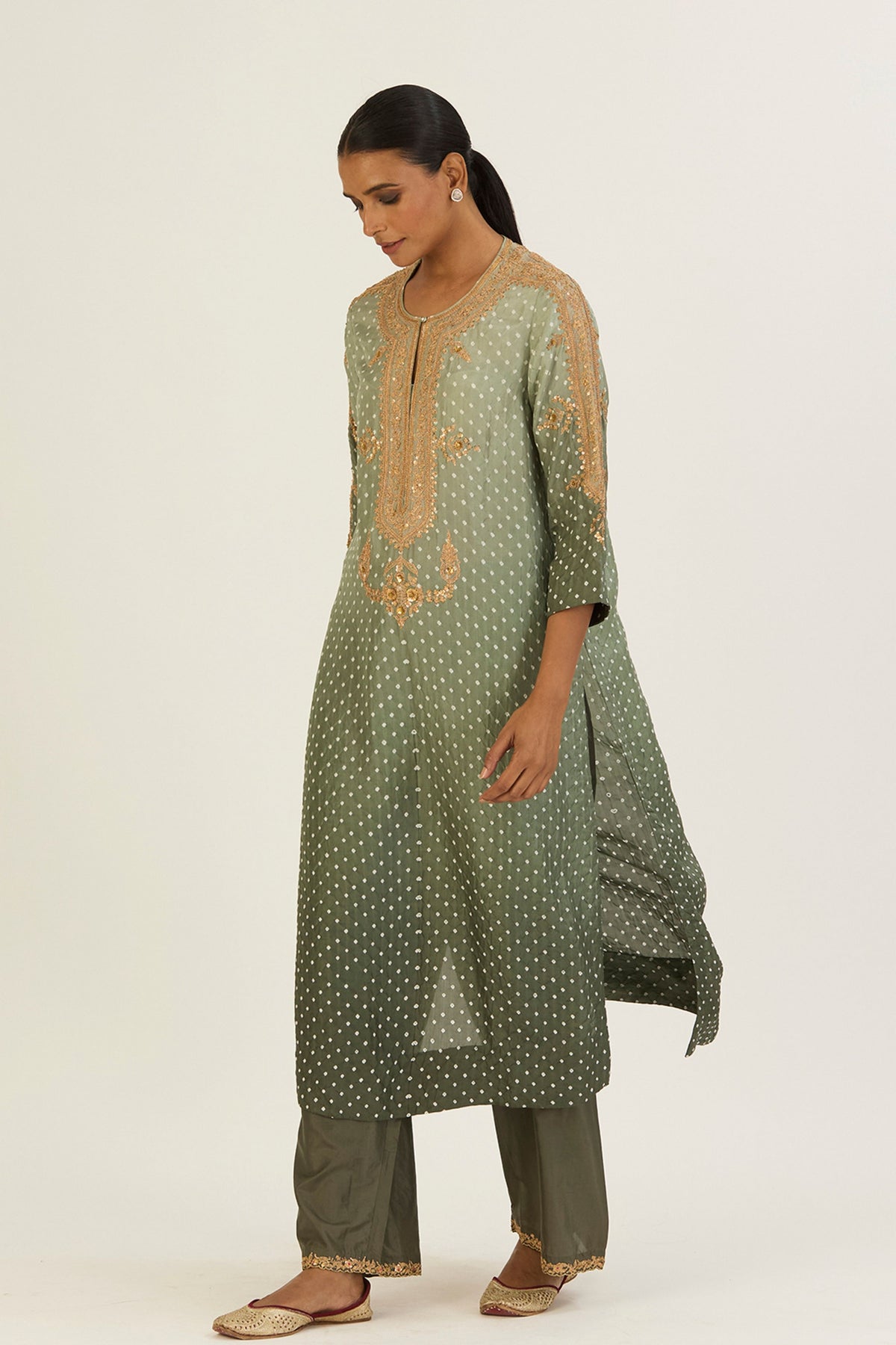 Revati  Bandhani Ombre Kurta &amp; Pants