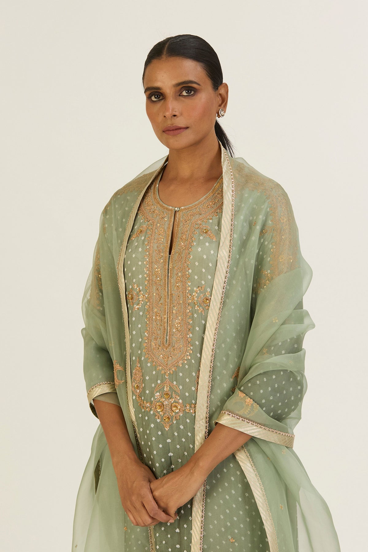 Revati  Bandhani Ombre Kurta &amp; Pants