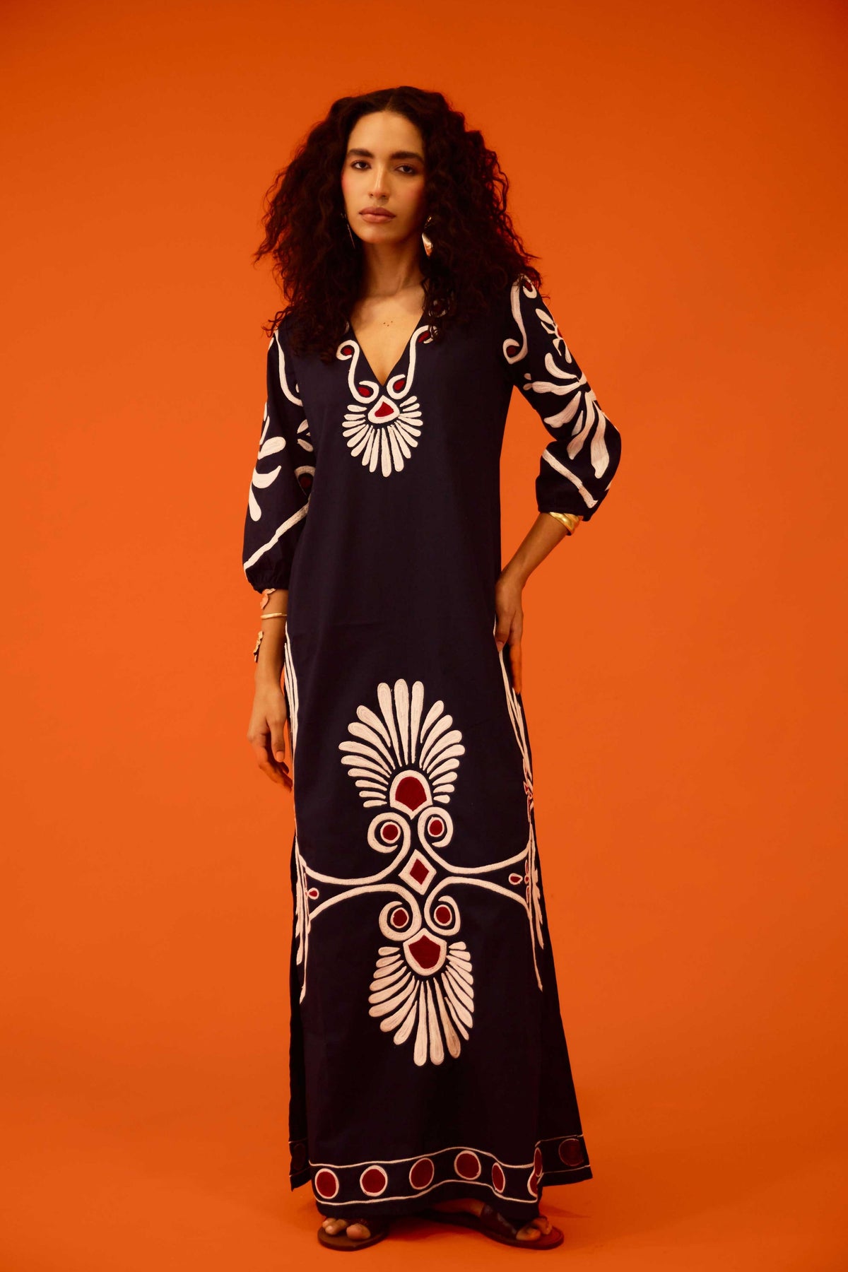 Black Botanical Maxi