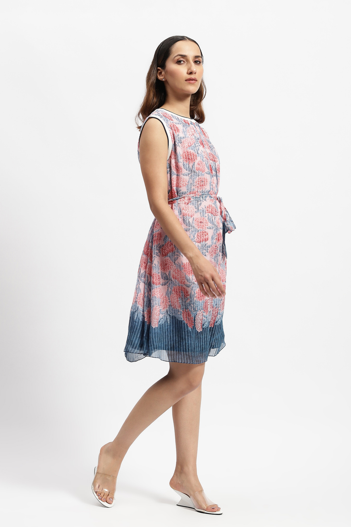 Flowers &amp; Stripes Dress