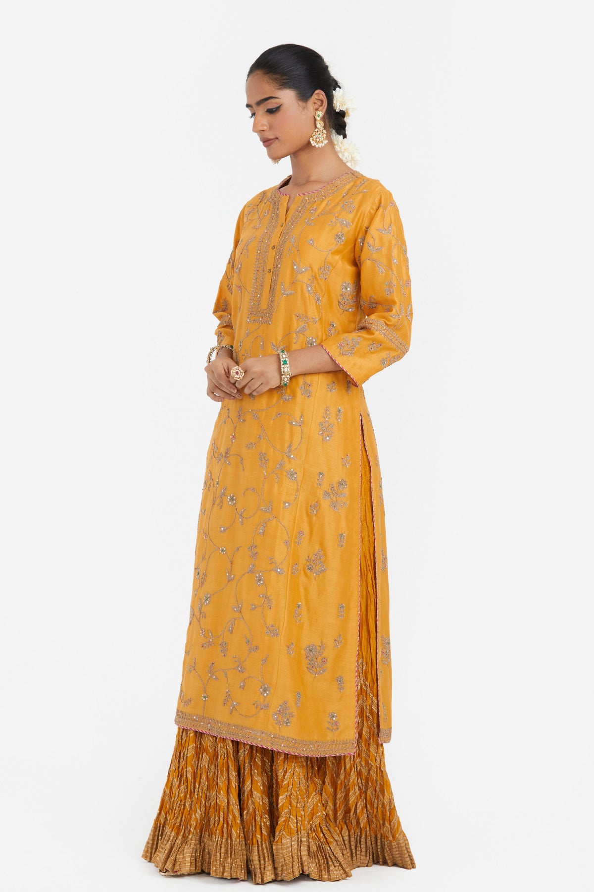 Deep Yellow Lehenga Set