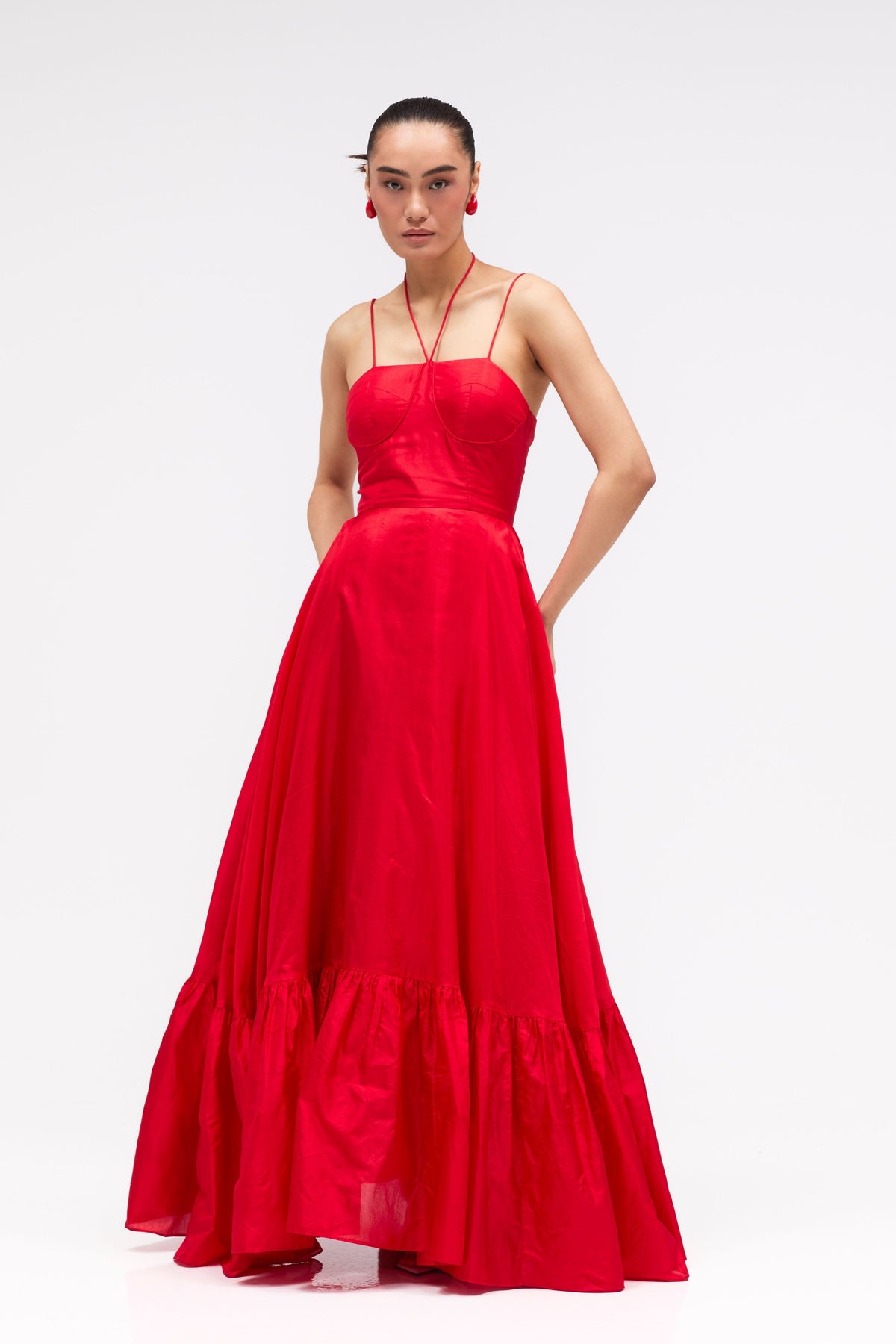 Thalia Red Rose Gown