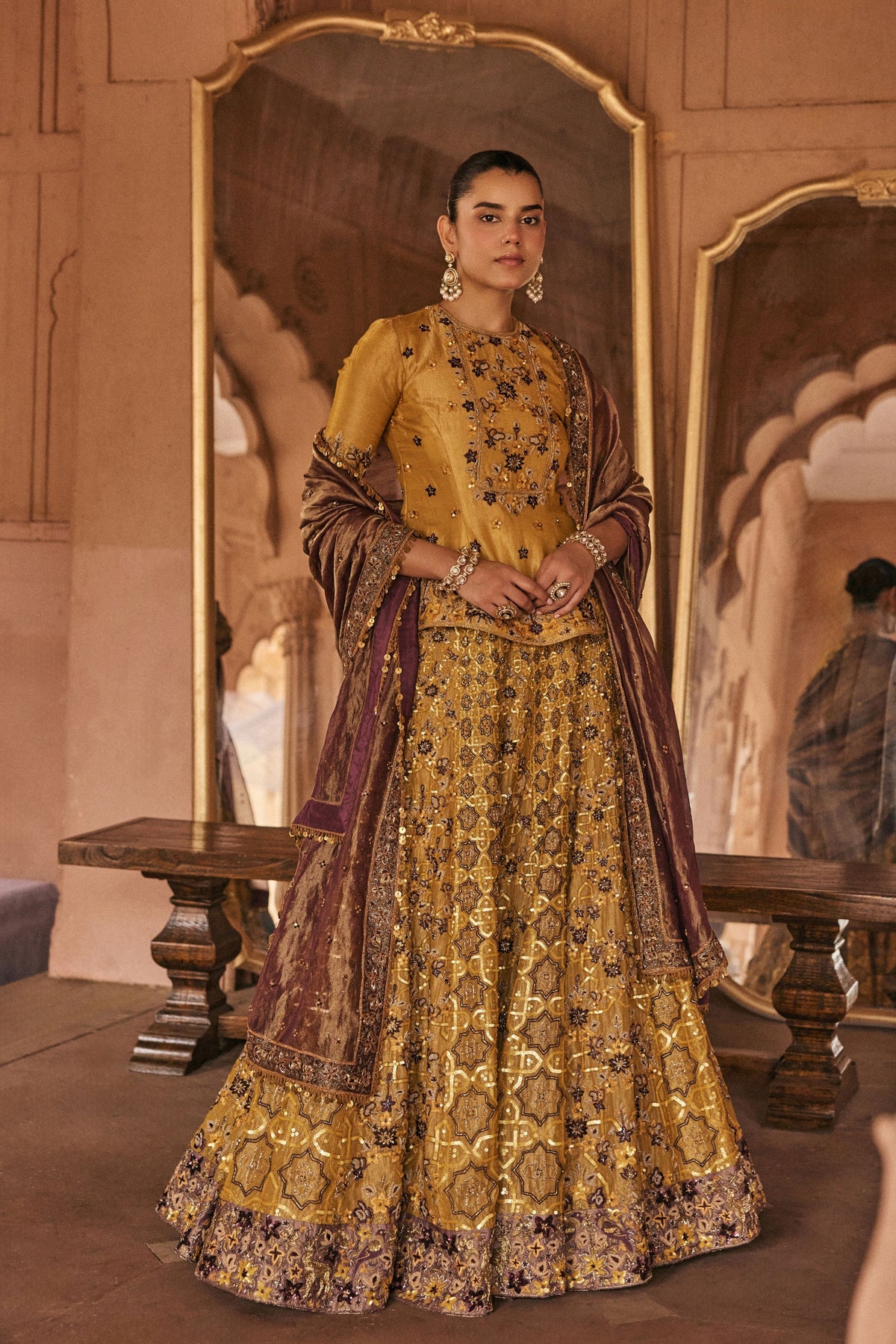 Yellow Color Striking Lehenga Set