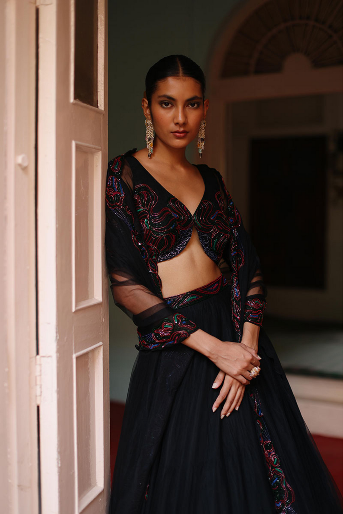 Midnight Kaleidoscope Lehenga Set