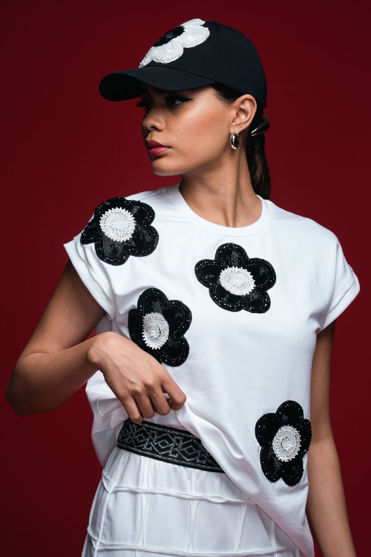 Bead Inlay and Lattice Co-ord Set