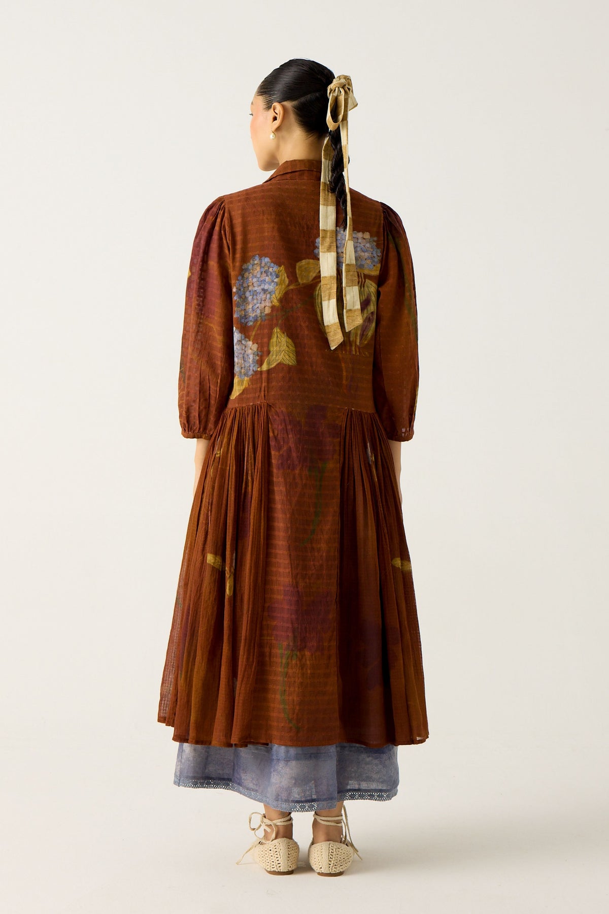 Foliage Button Down Dress