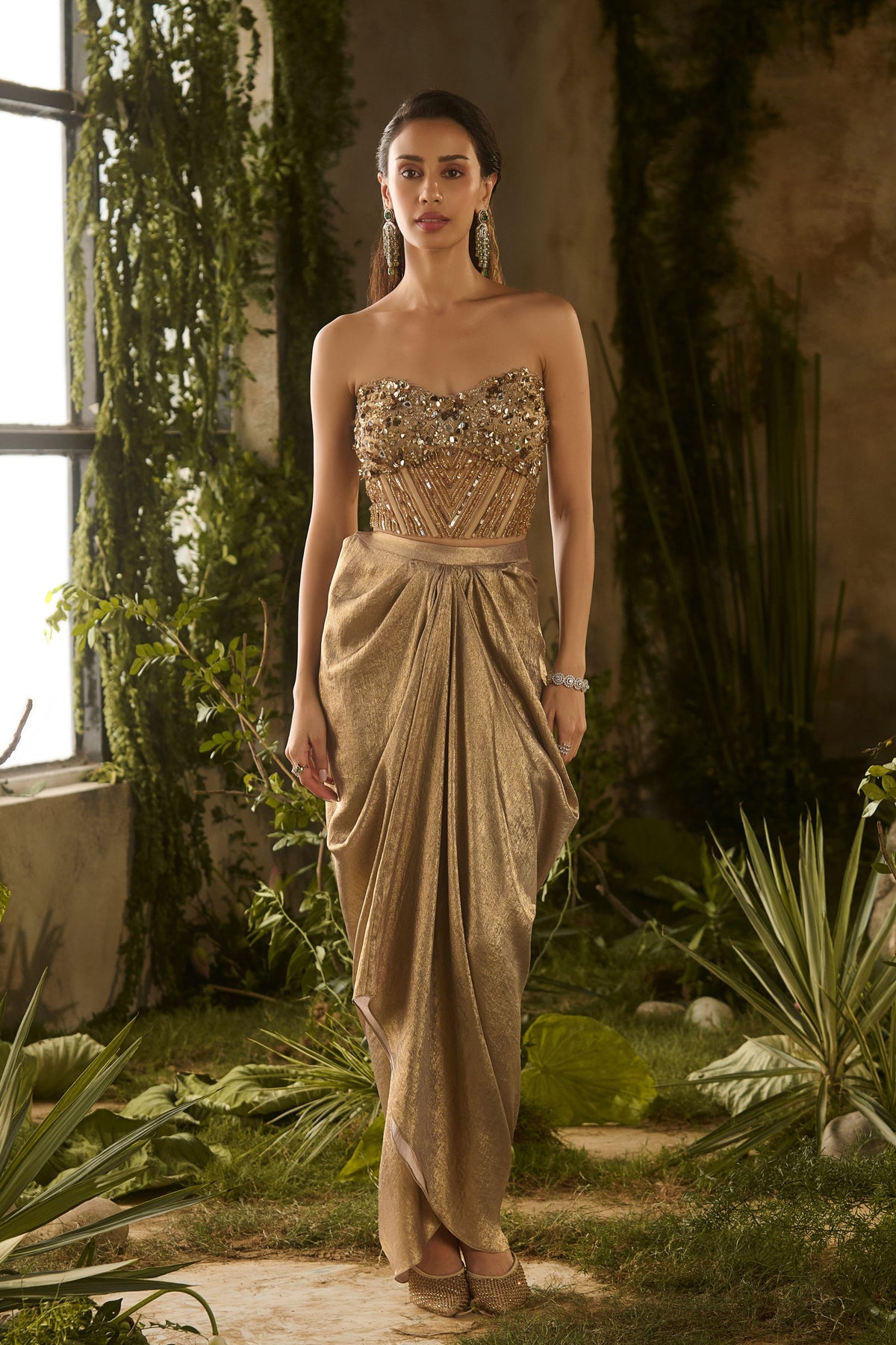 Mirage Drape Skirt Set