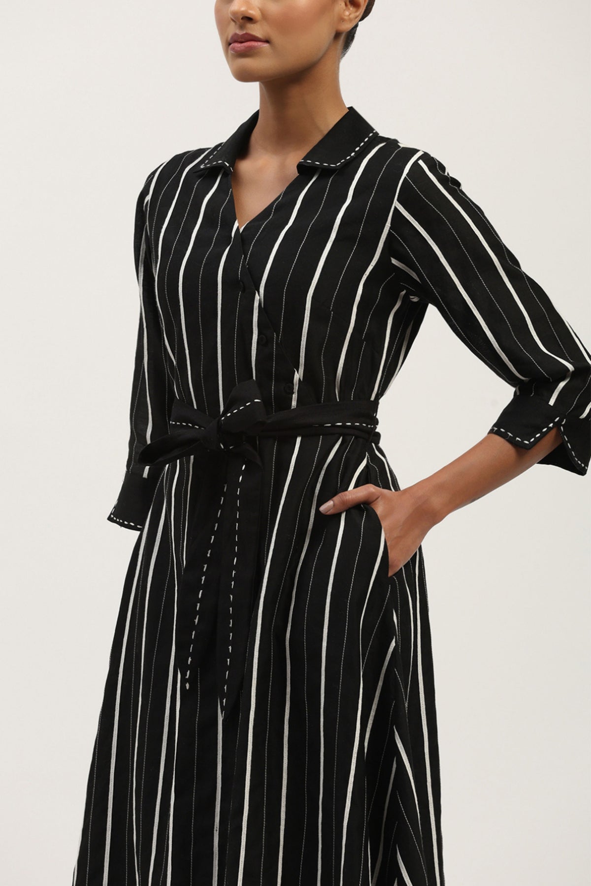 Tape Stripe Dress