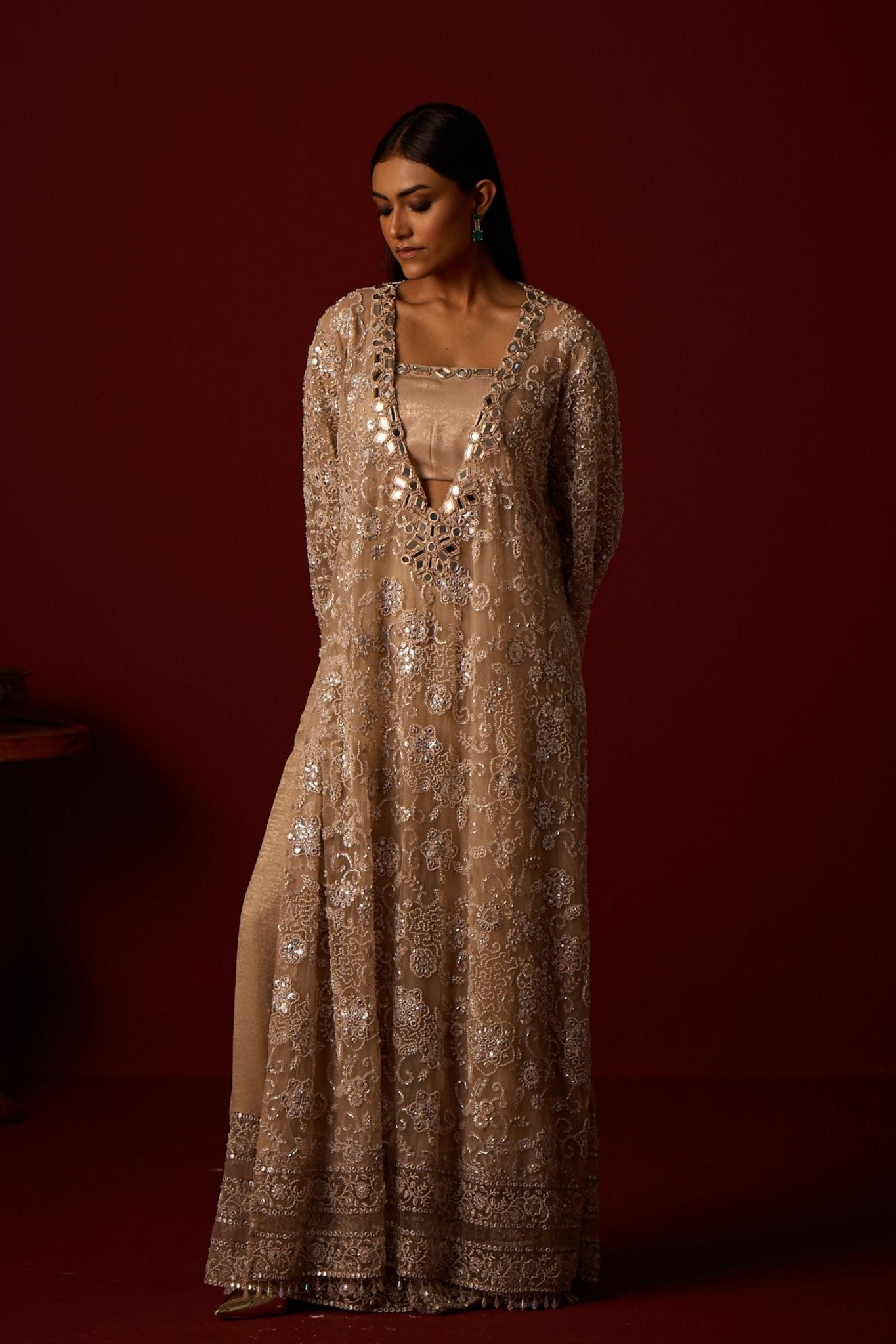 Deep V Kaftan Set - Twenty Nine - Elahe