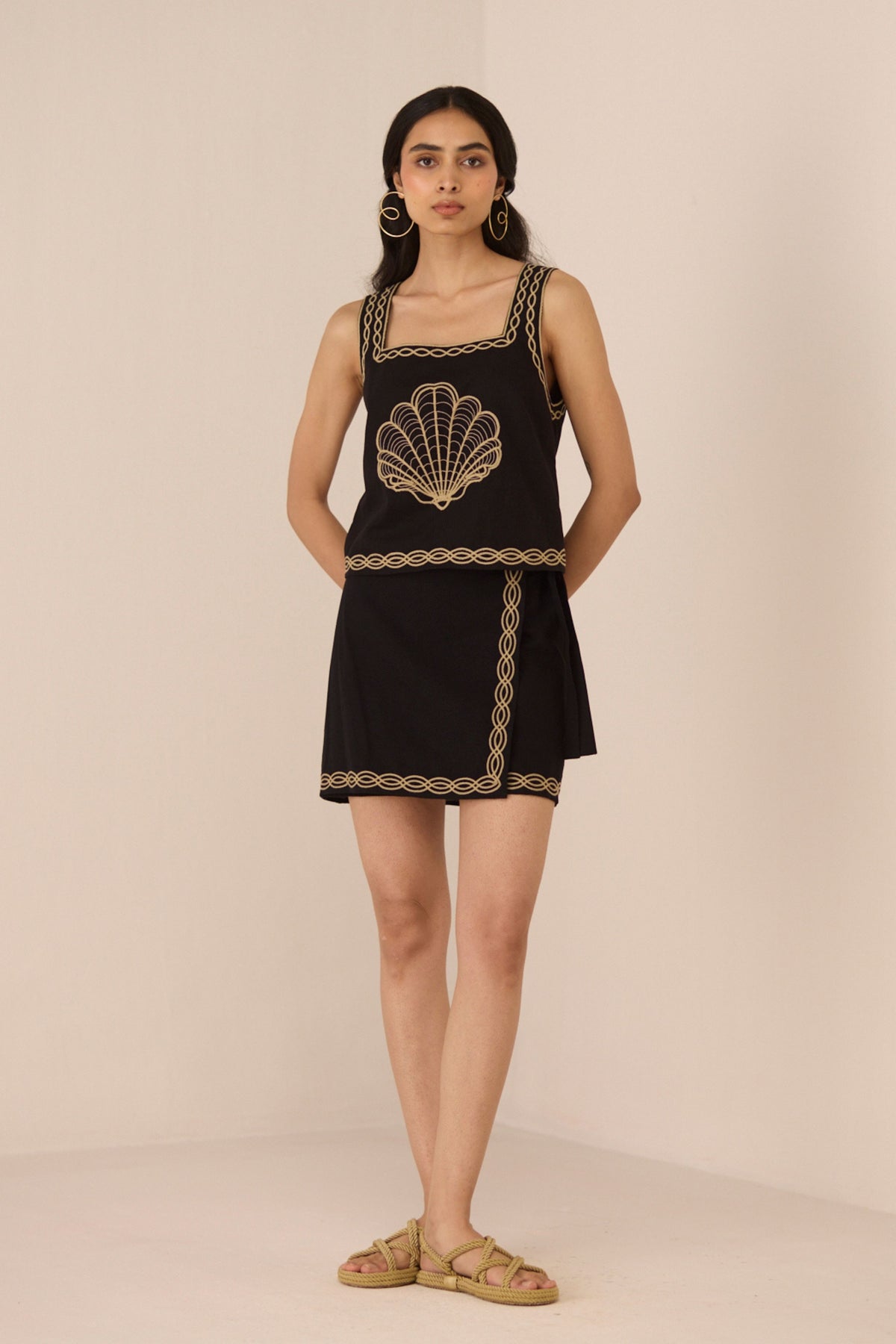 Jill Skirt Black Co-ord Set