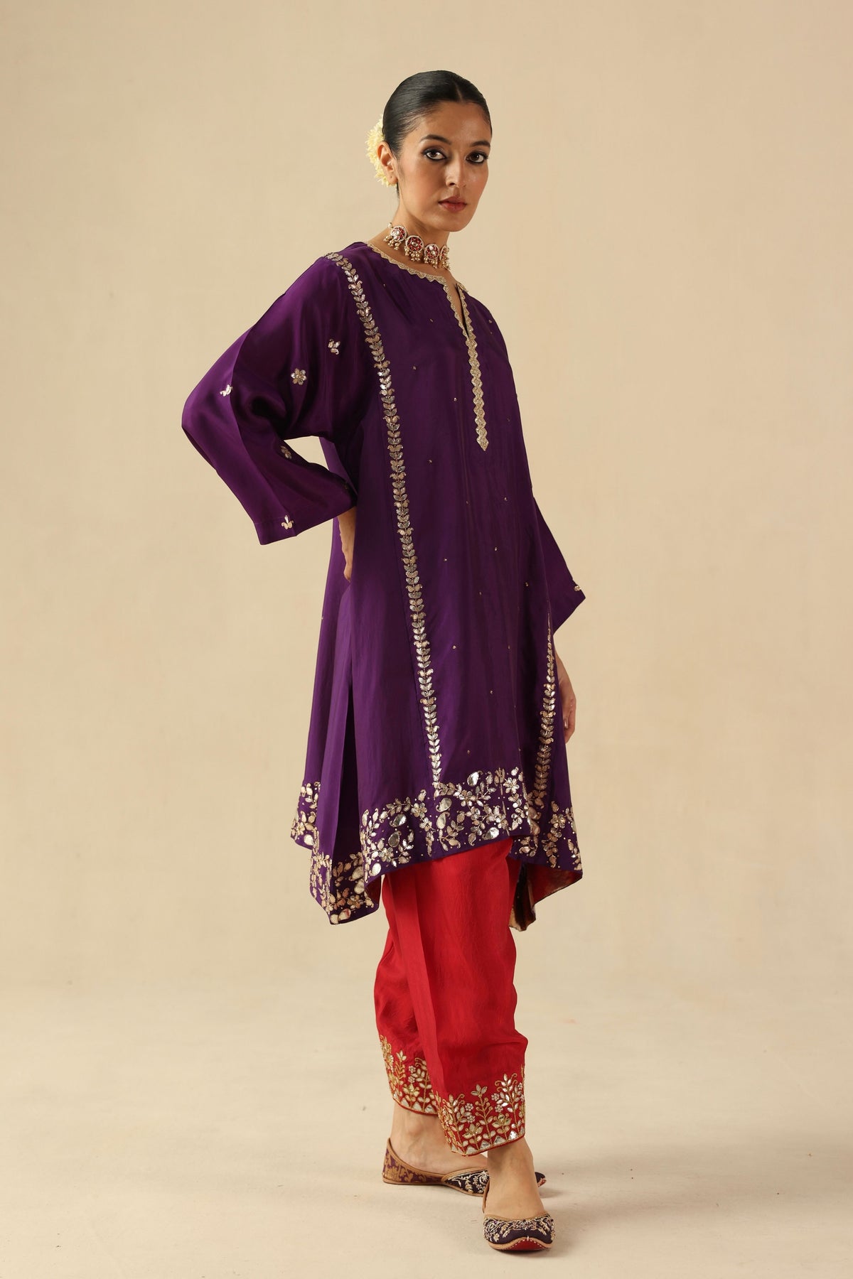 Purple Arzoo Kurta Set