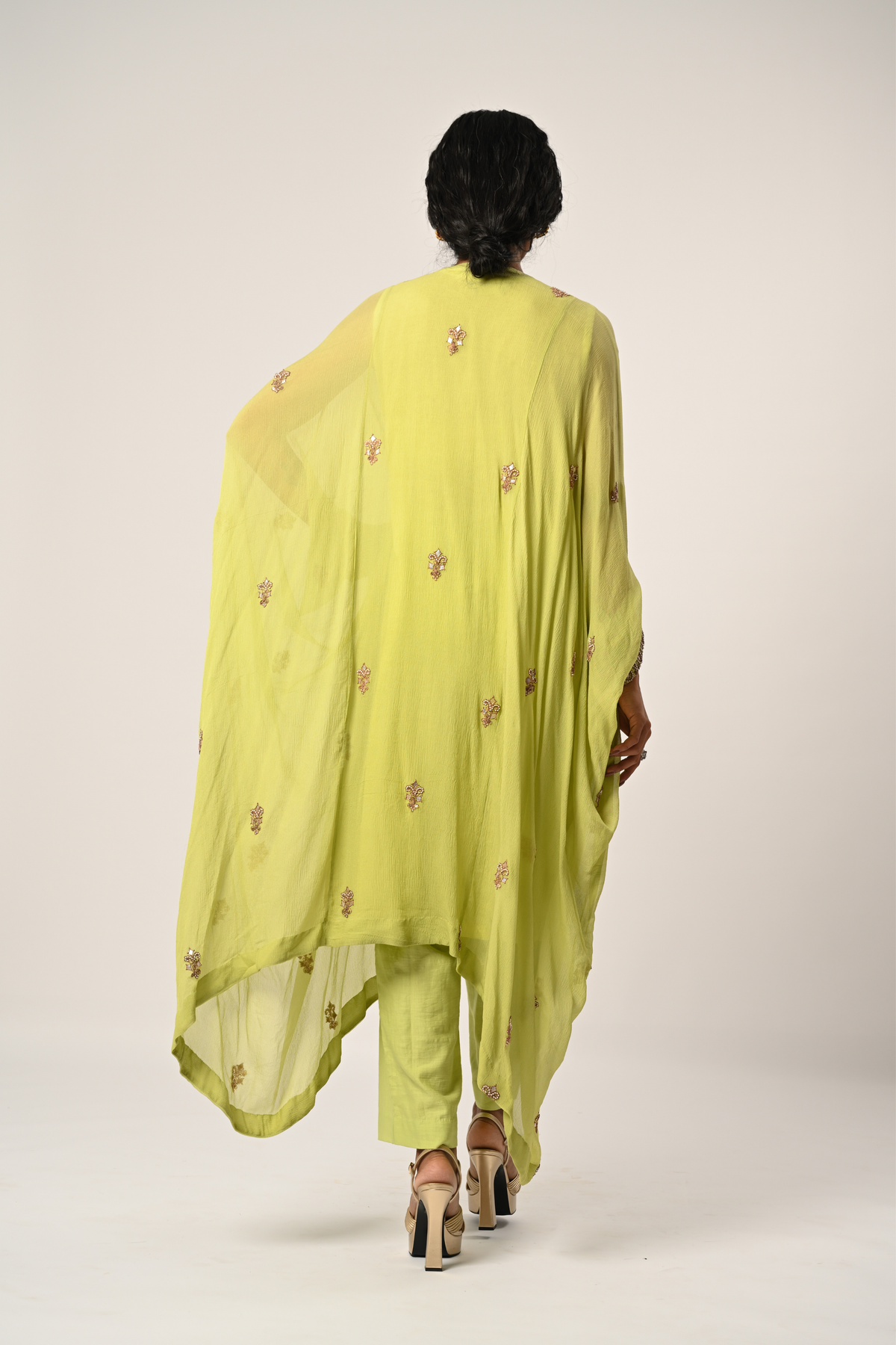 Light Green Kaftan Set
