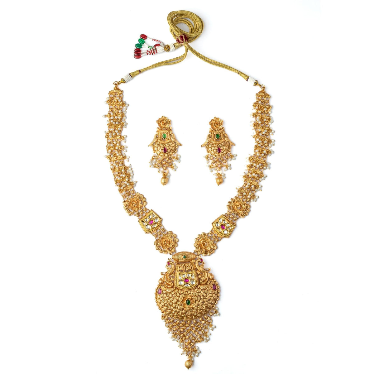 Gold Plated Kundan–polki Set