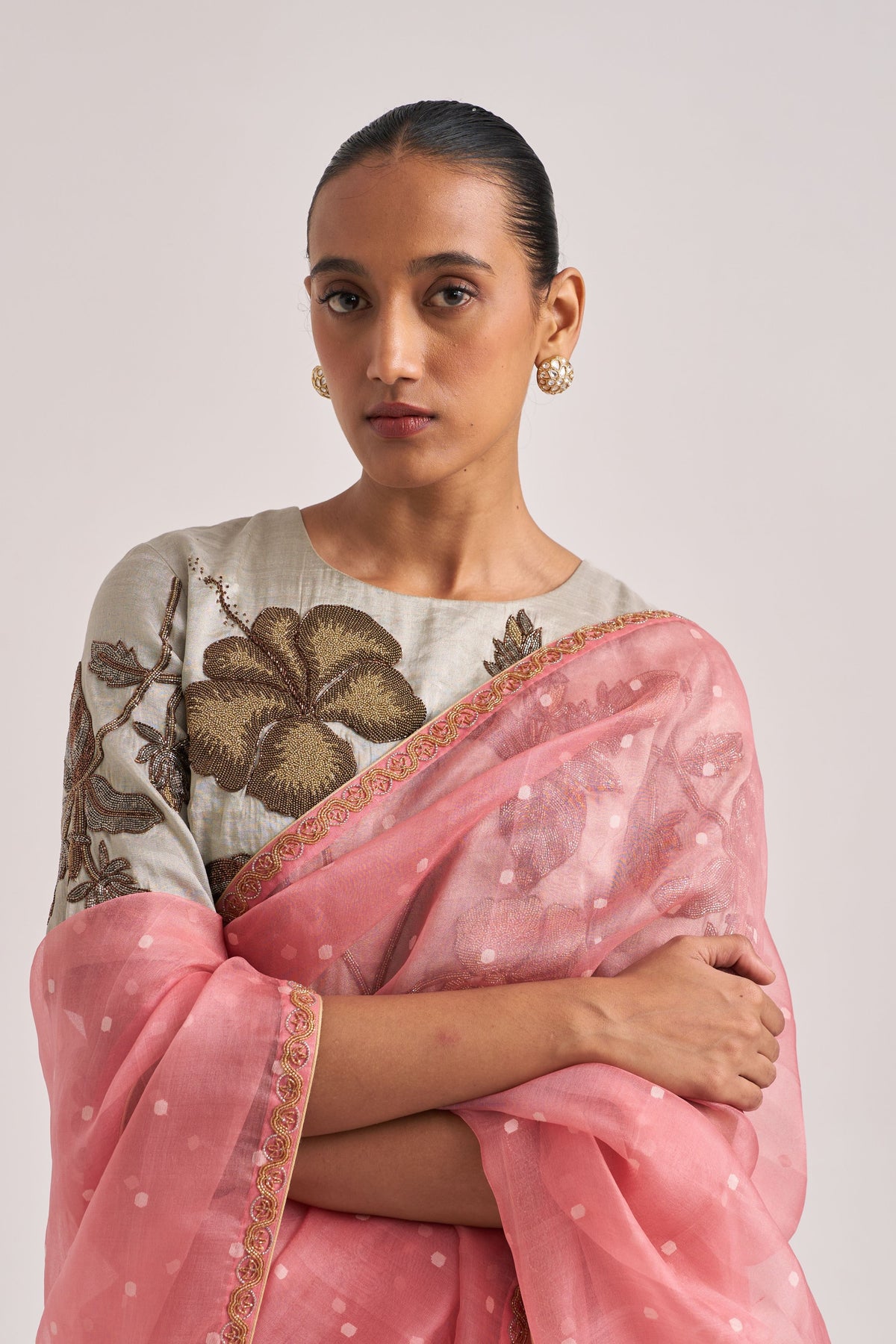 Gitali Pink Saree