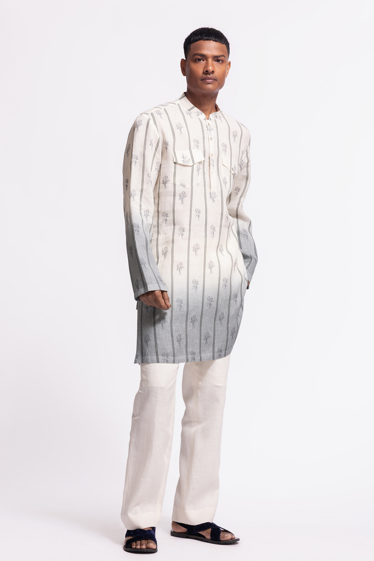 Printed Short Kurta With Pockets