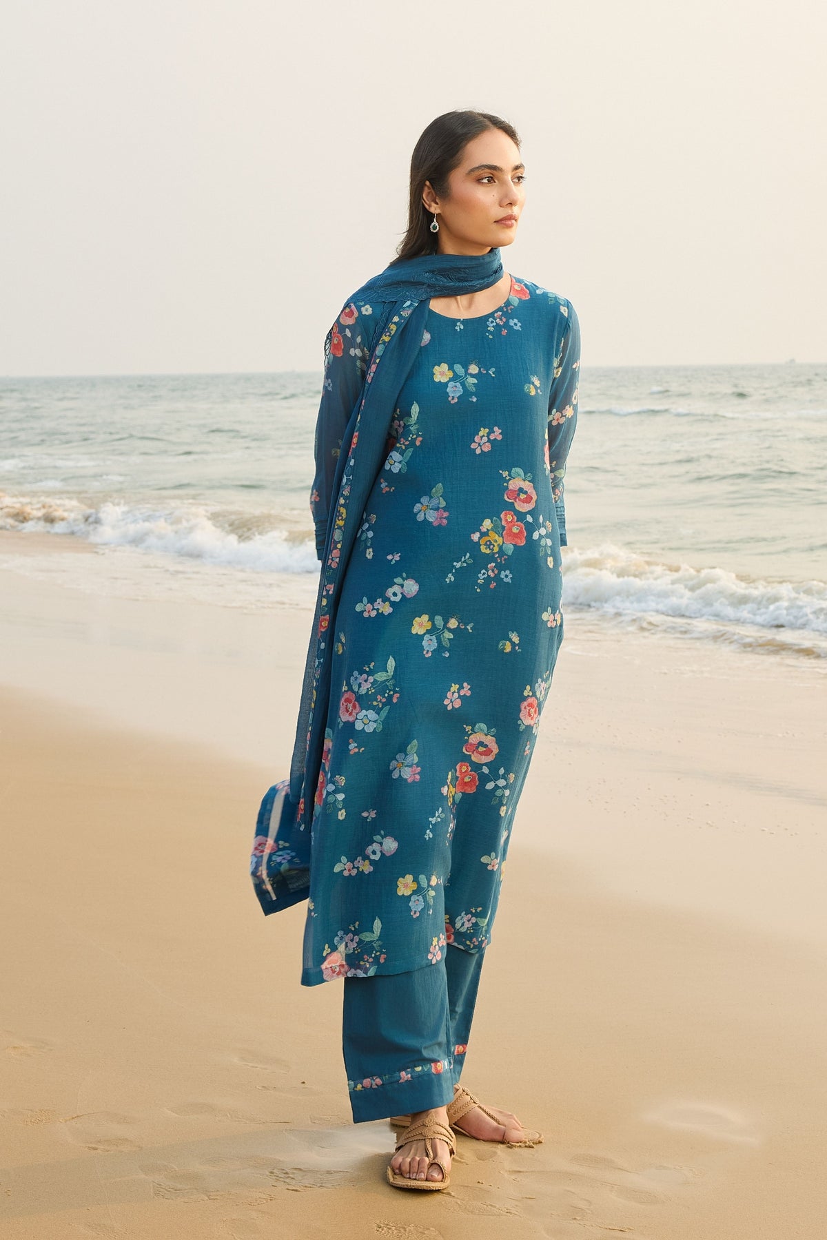 Sapphire Floral Kurta Set