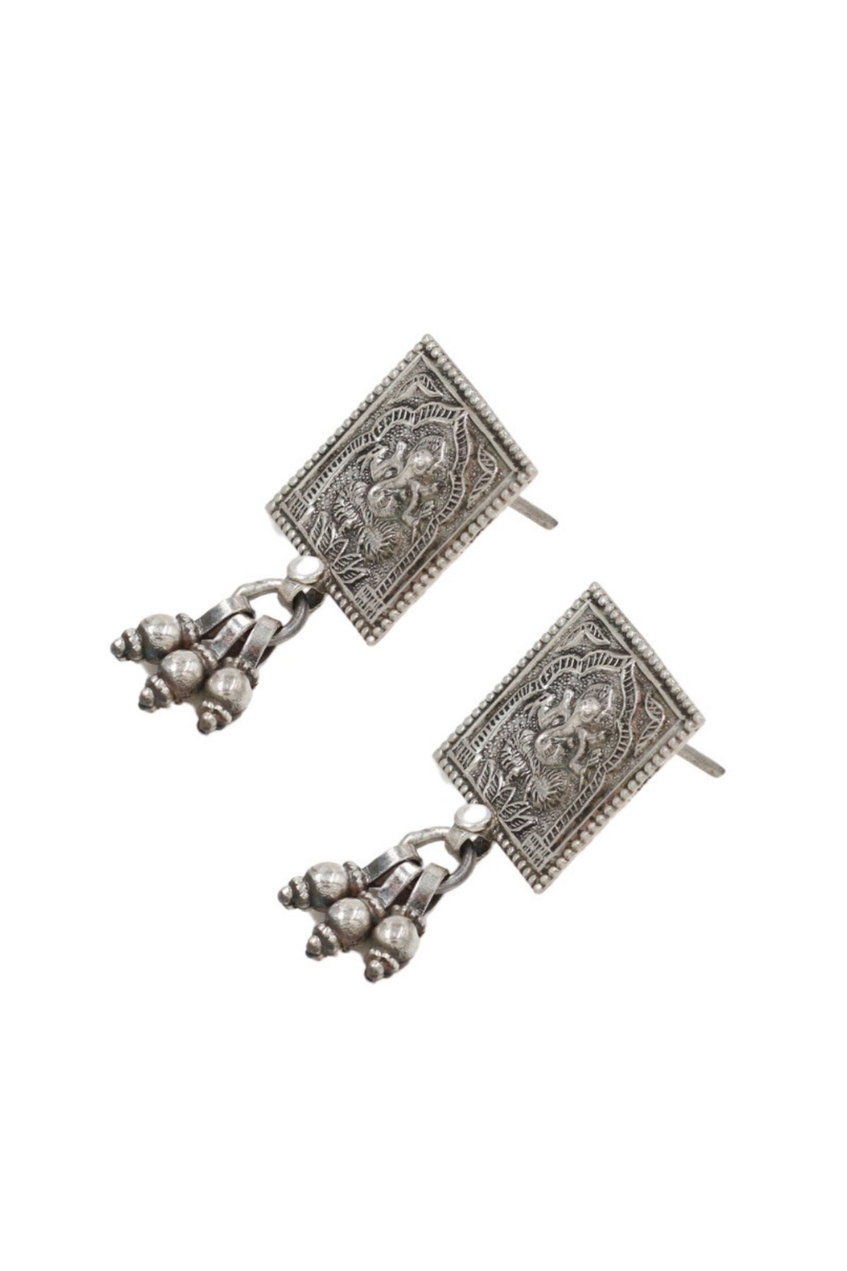 Ornate Silver Earrings