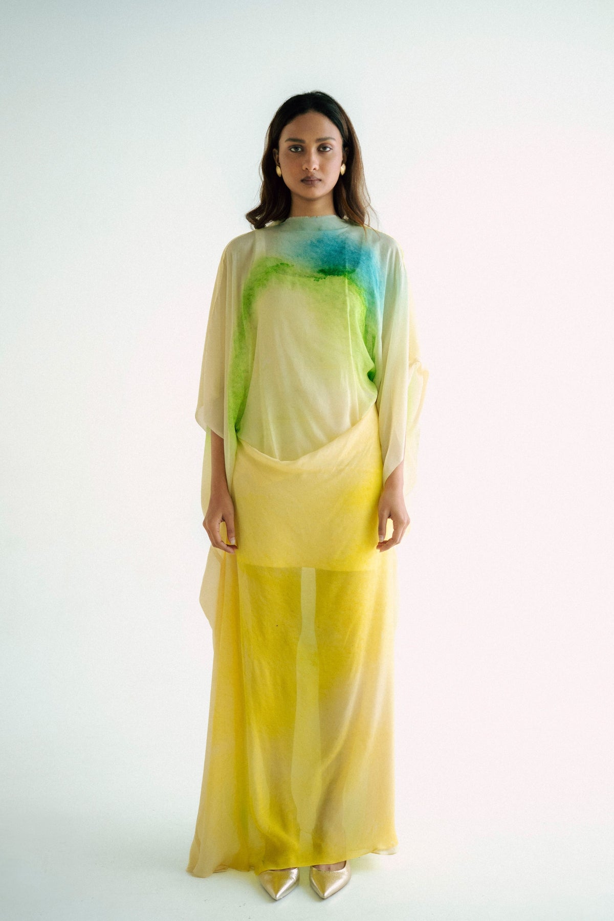 Printed Tie Up Kaftan