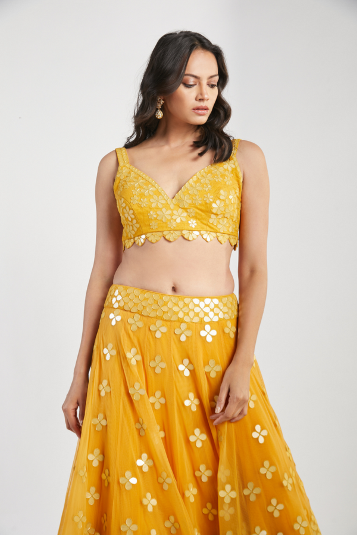 Yellow lehenga set