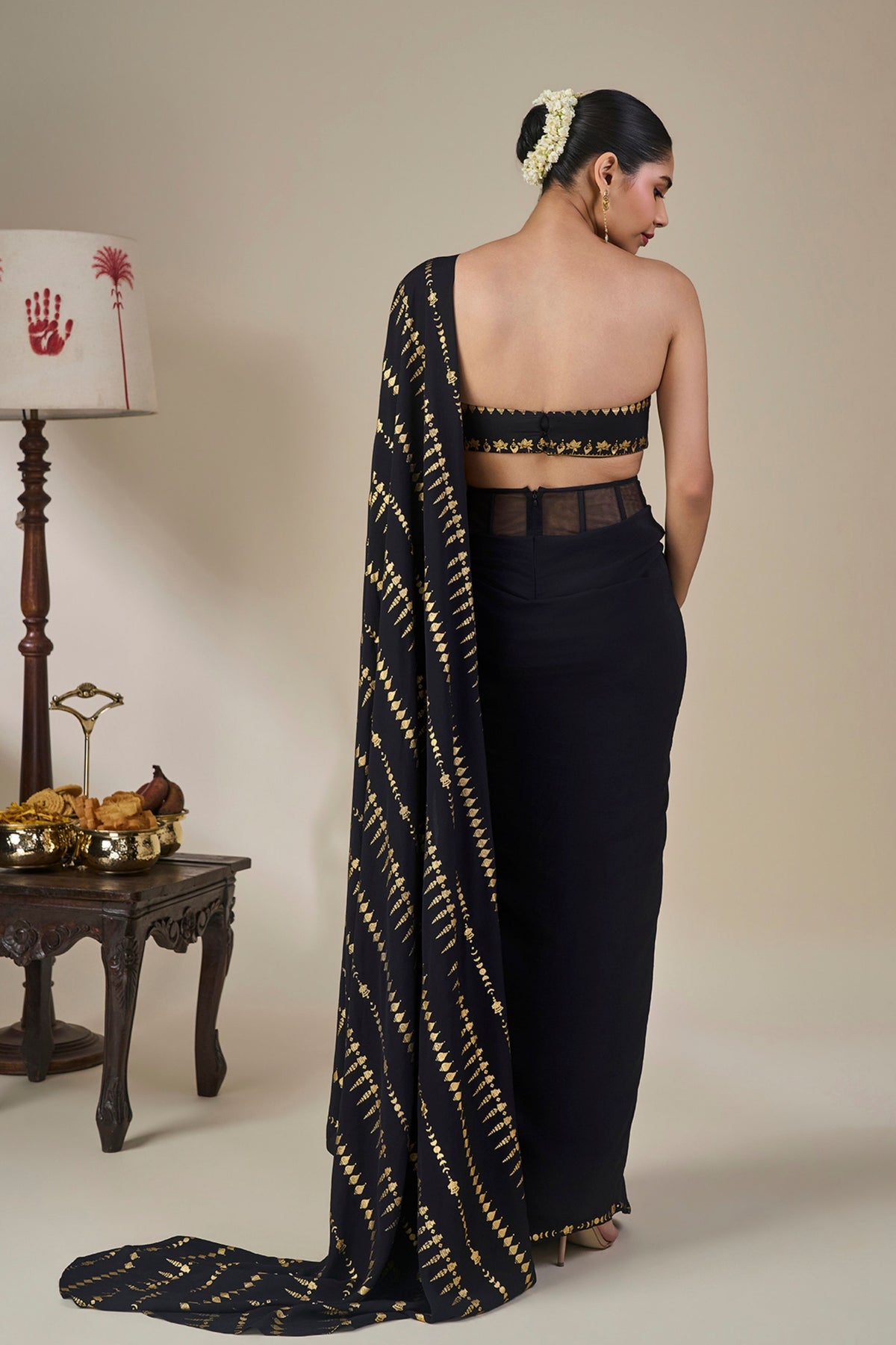 Midnight Moonline Drape Saree