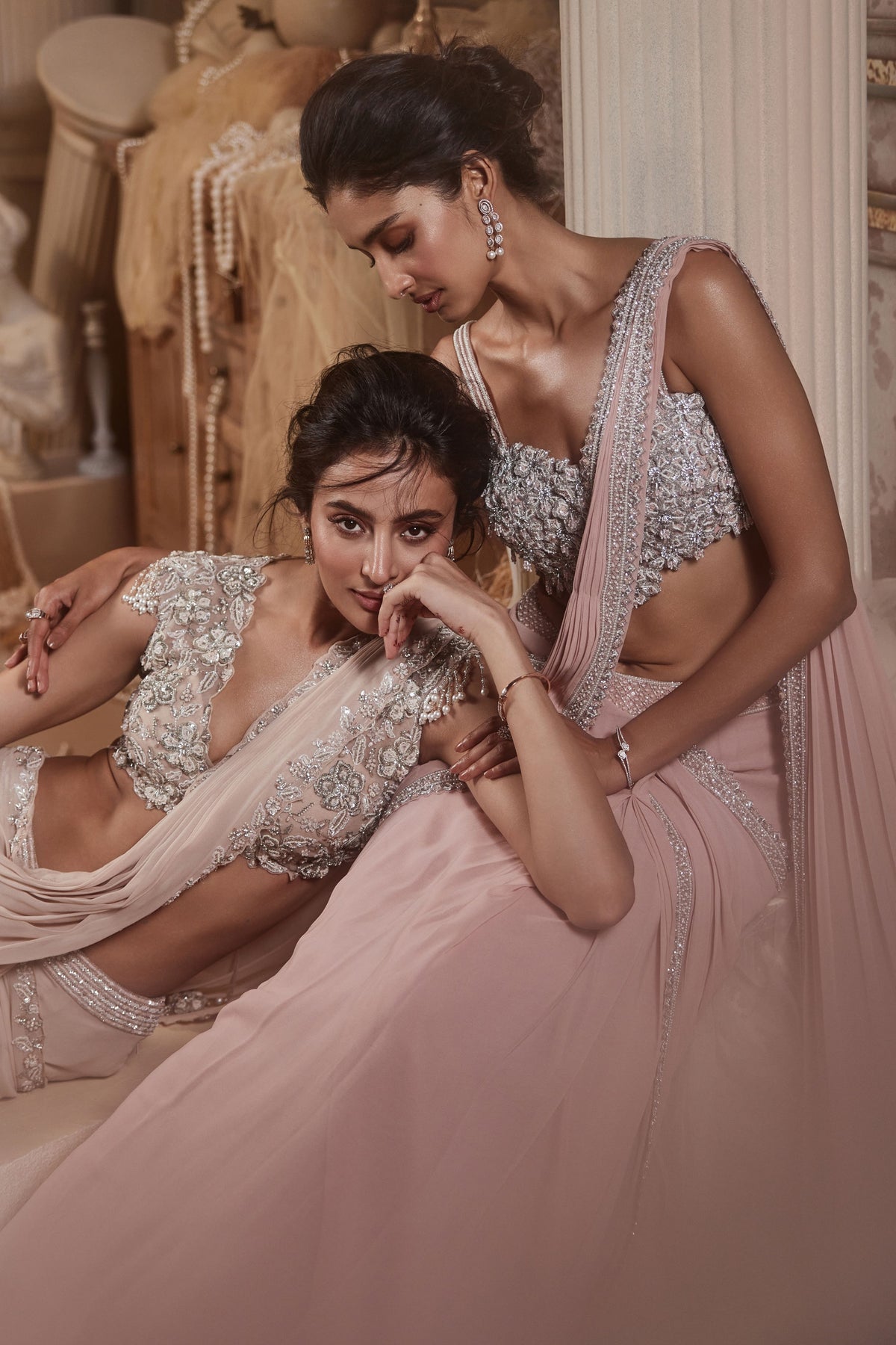 Florence Pink Draped Saree