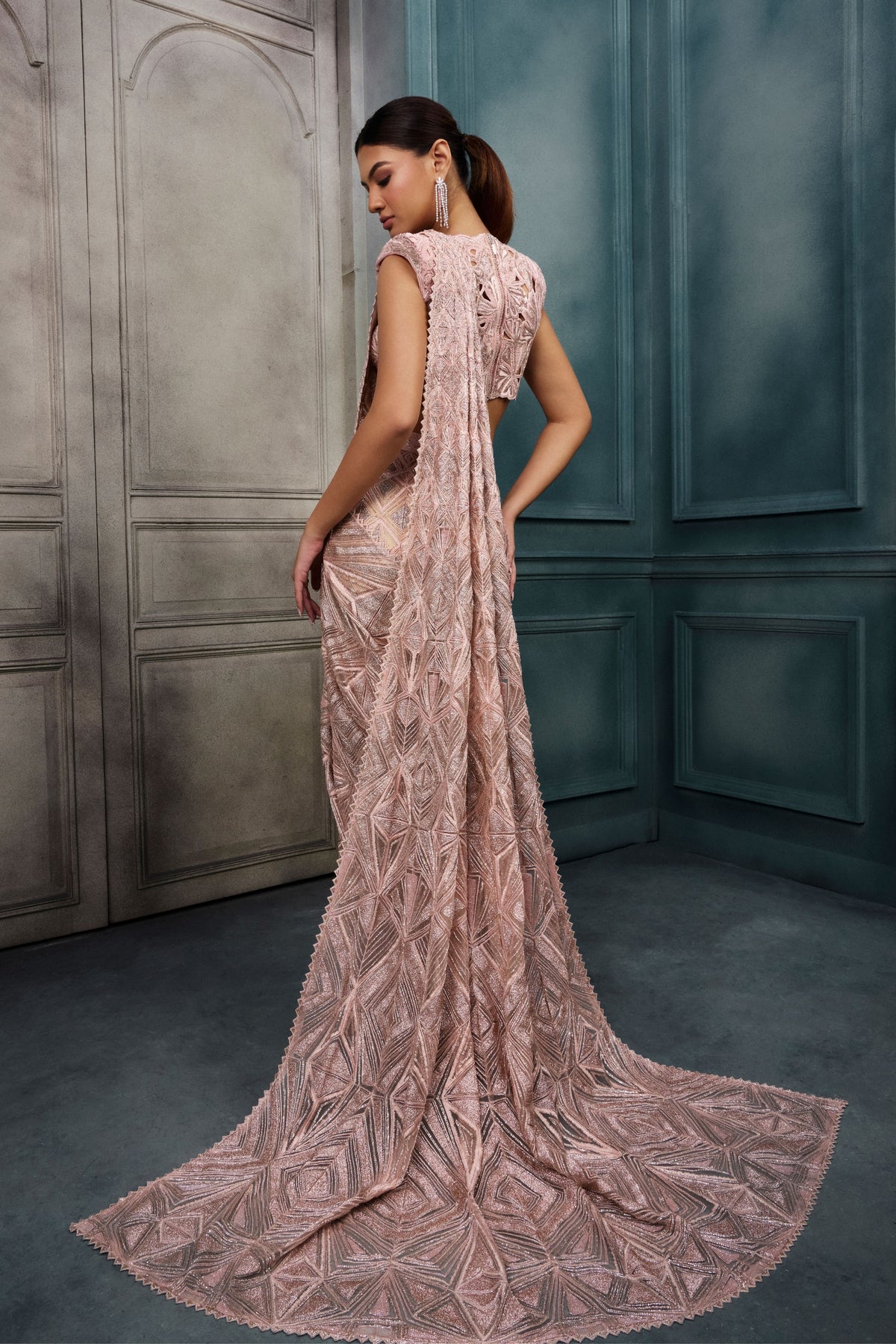 Pixie Draped Saree Set