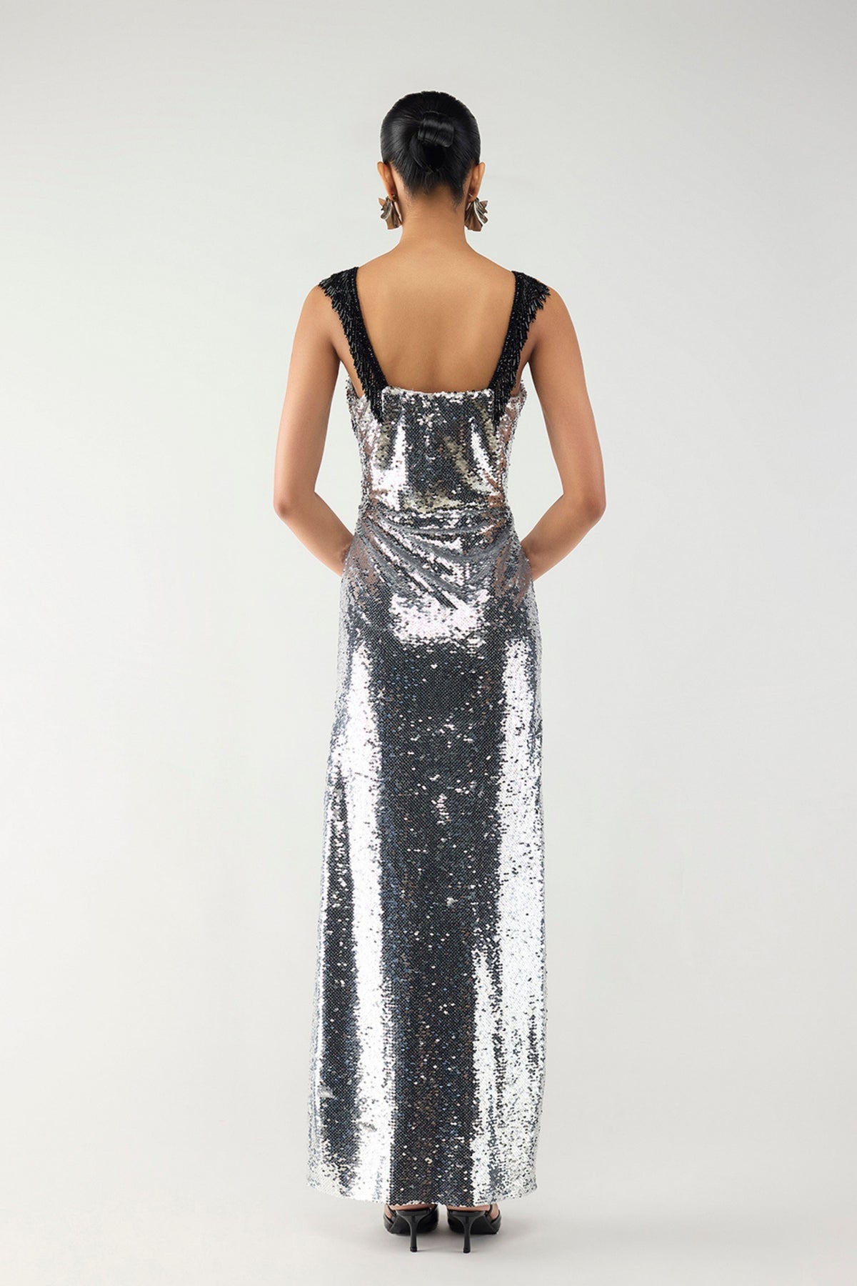 Silver Beaded Gown