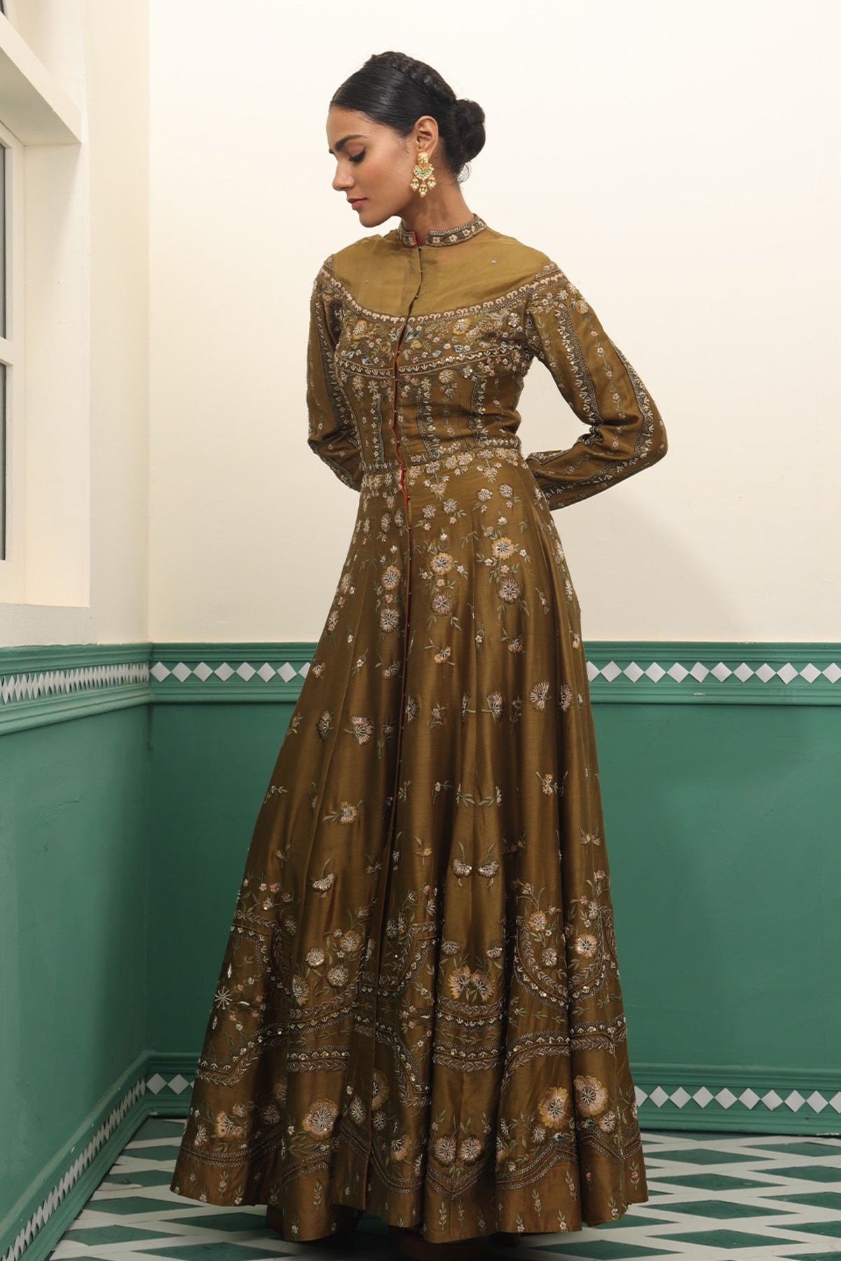 Olive Anarkali