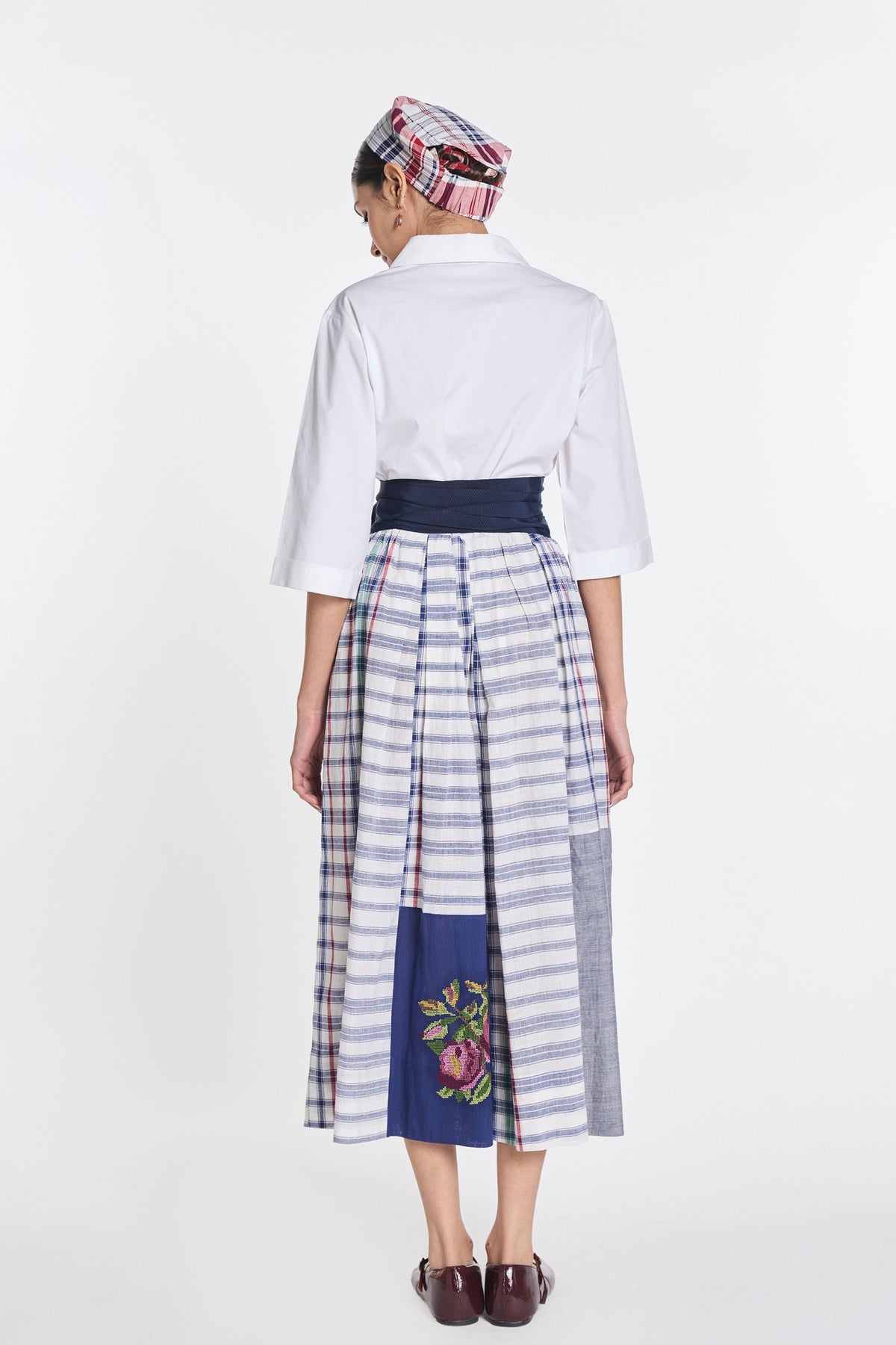 Ivy Patchwork Wrap Dress