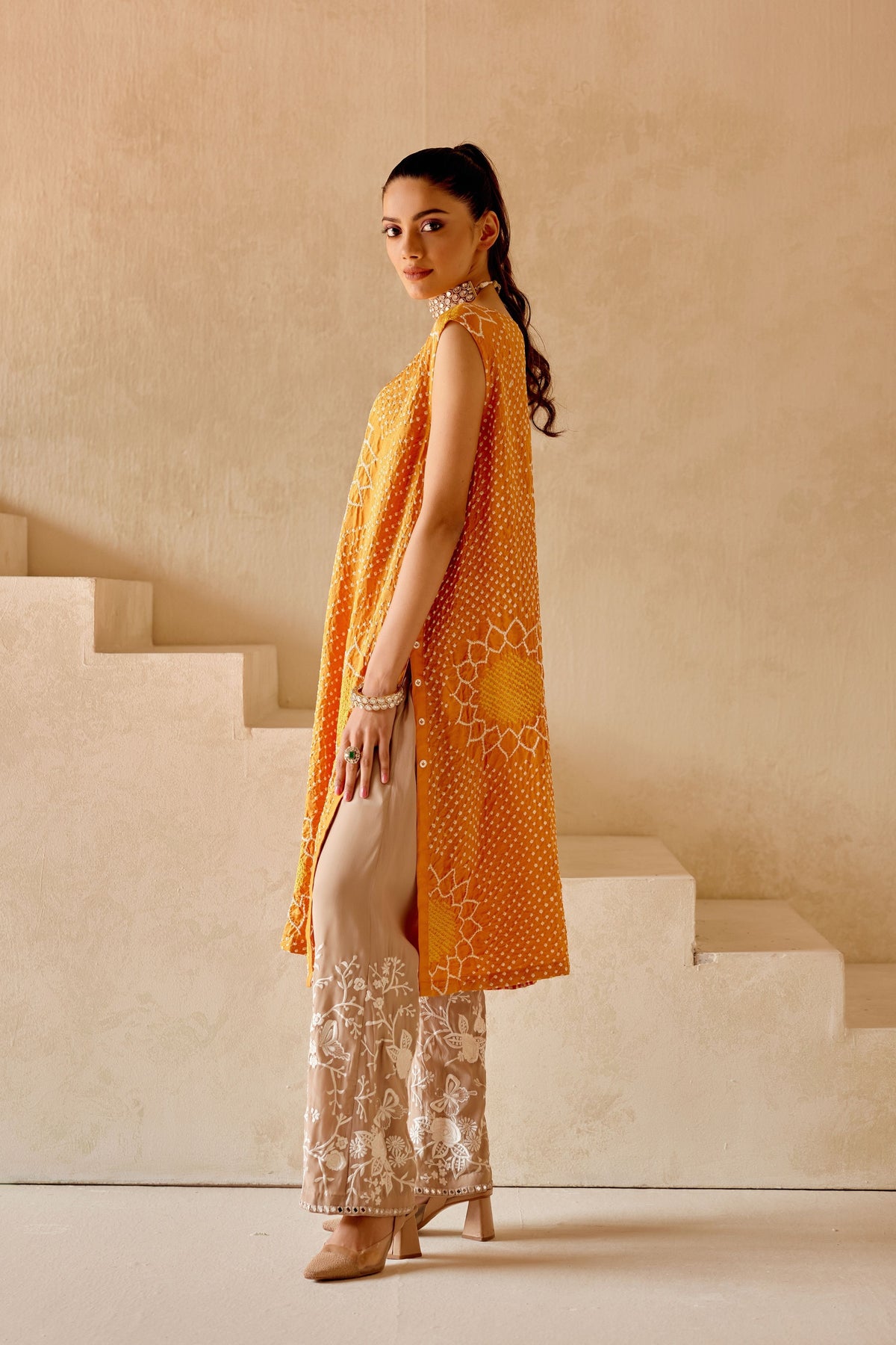 Shift Dress in Orange