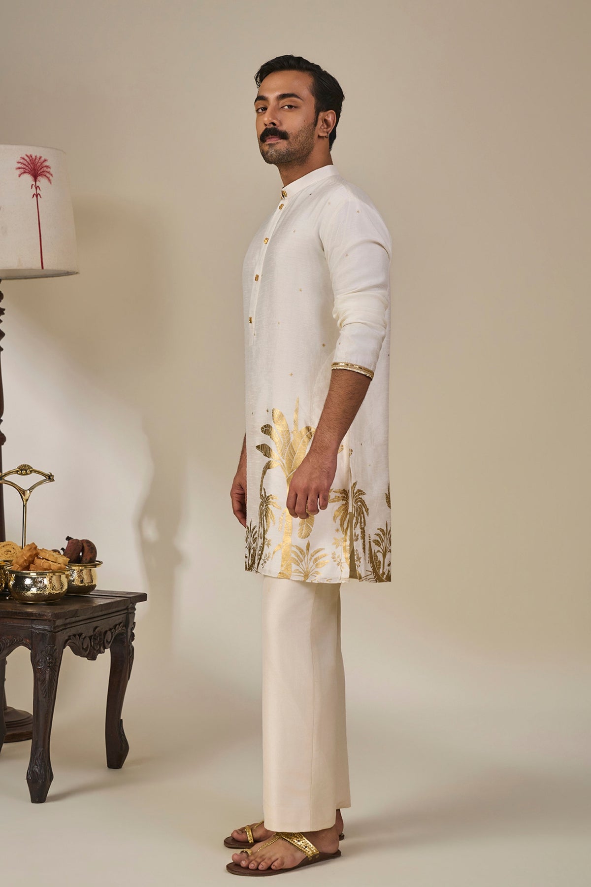 Ivory Backwater Postcard Kurta