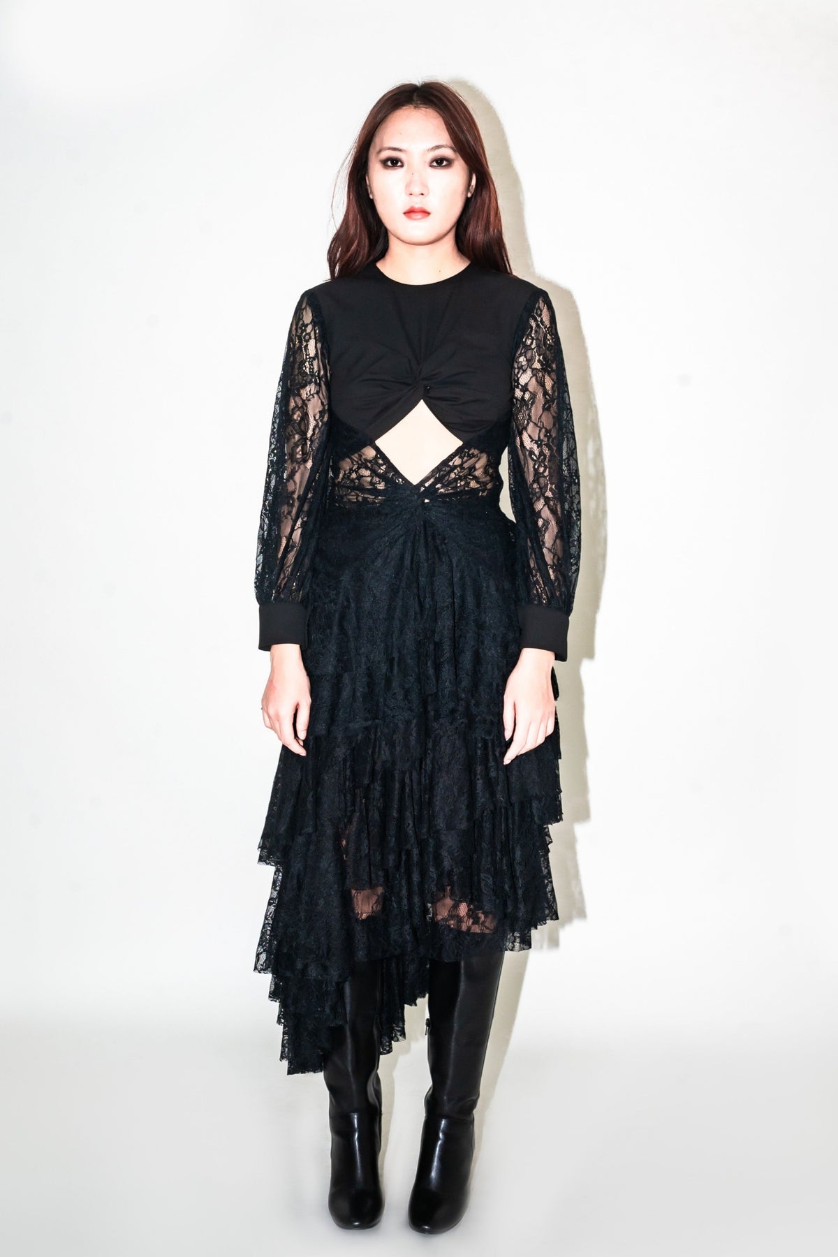 Camila Lace Black Skirt