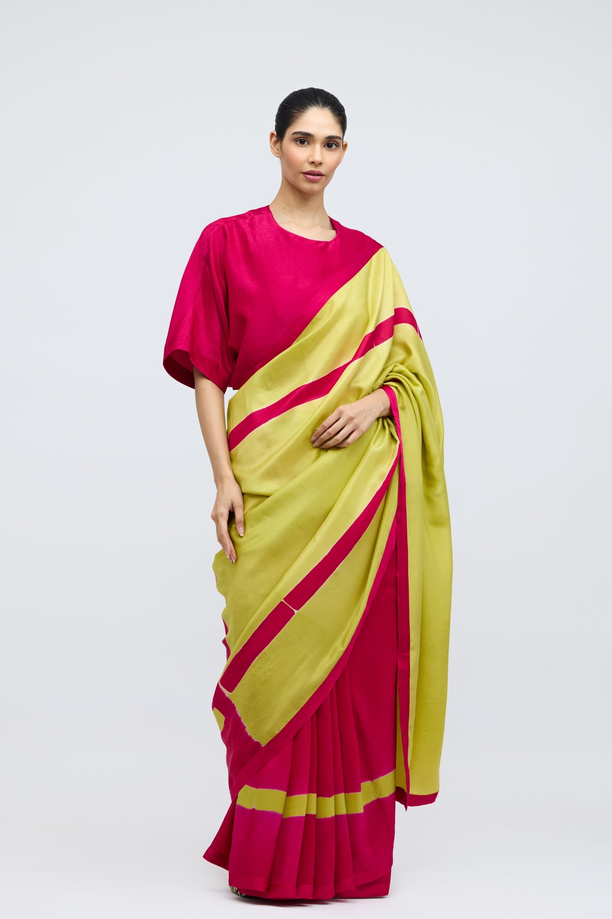 Aks Hand Dyed Silk Saree