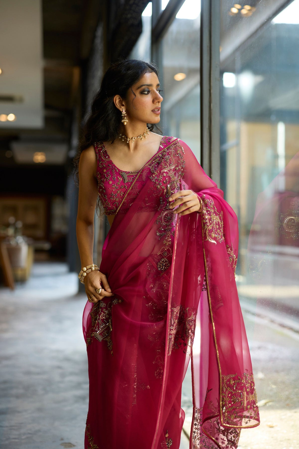 Pink Anugraha Saree