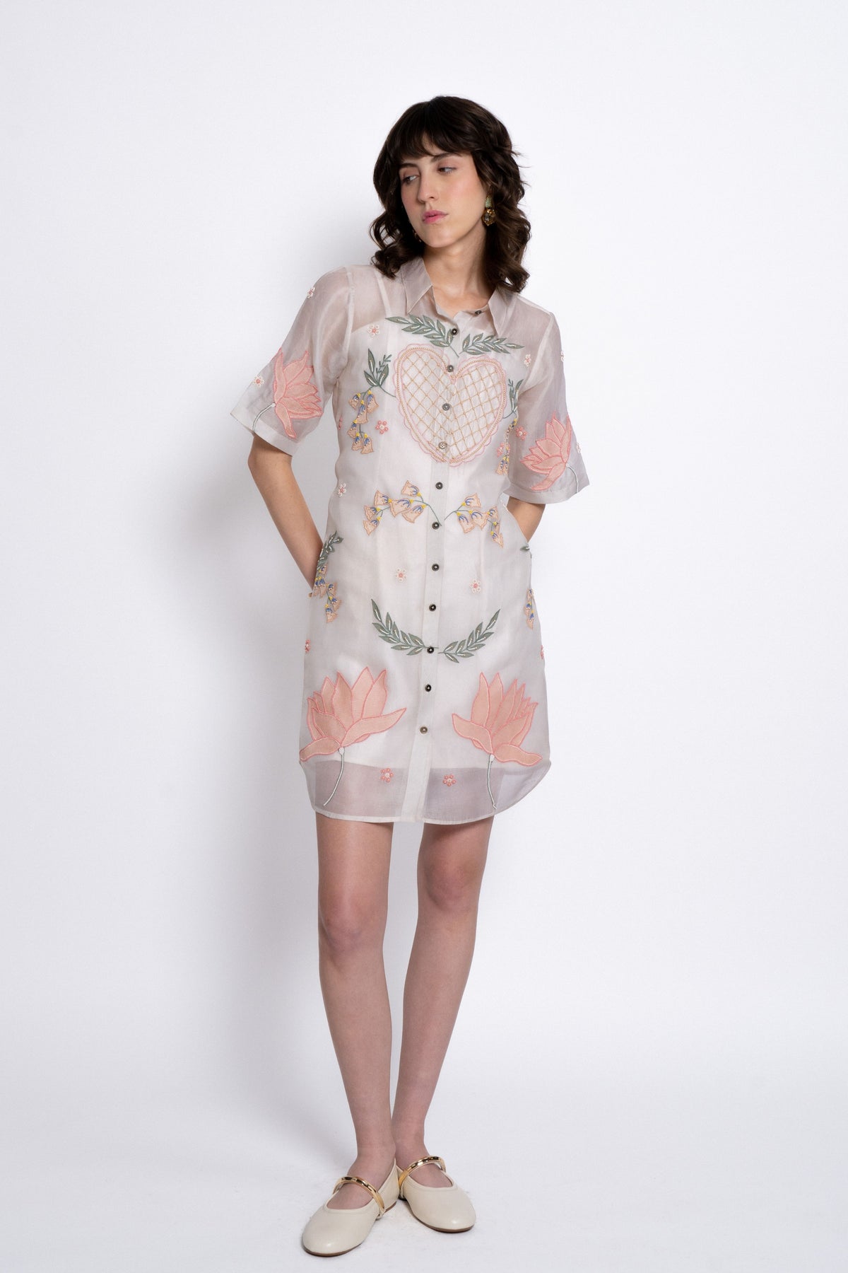 Ivory Amora Shirt Dress