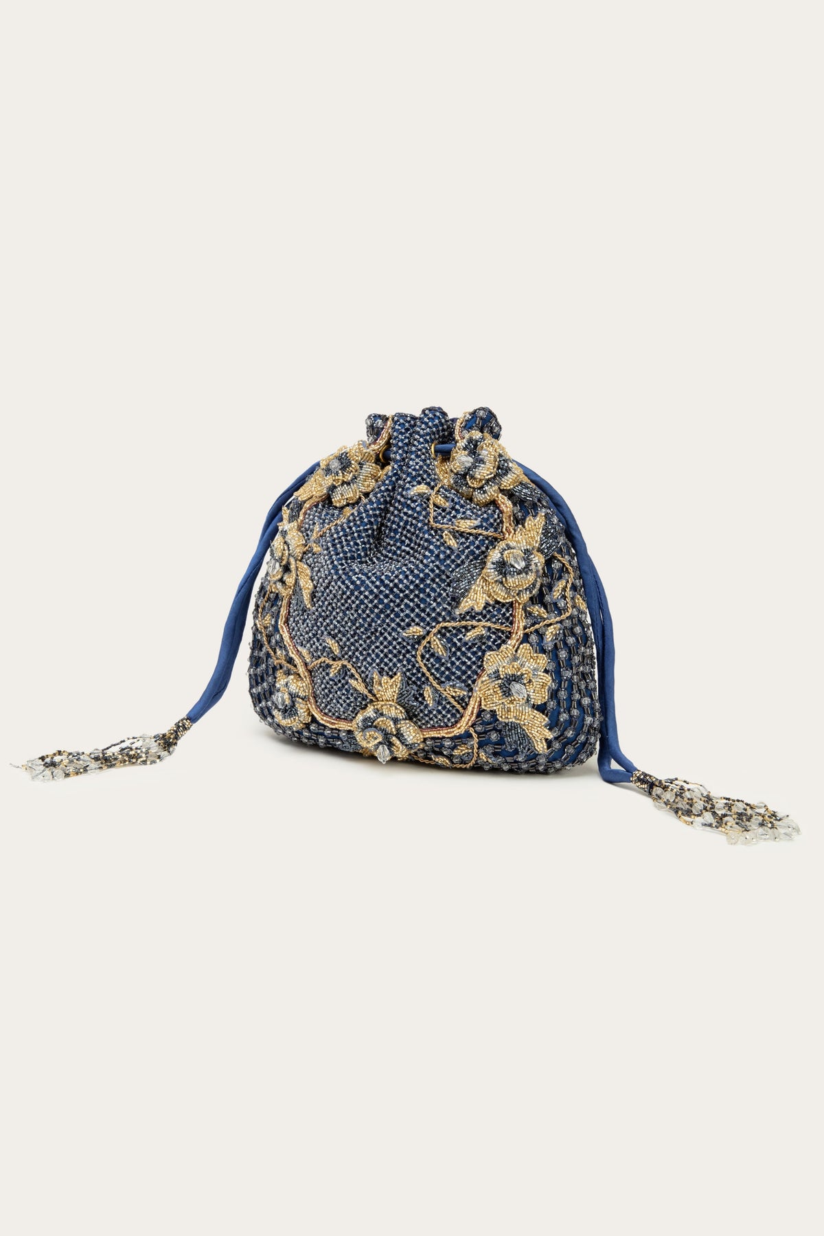 Gloria Navy Blue Potli