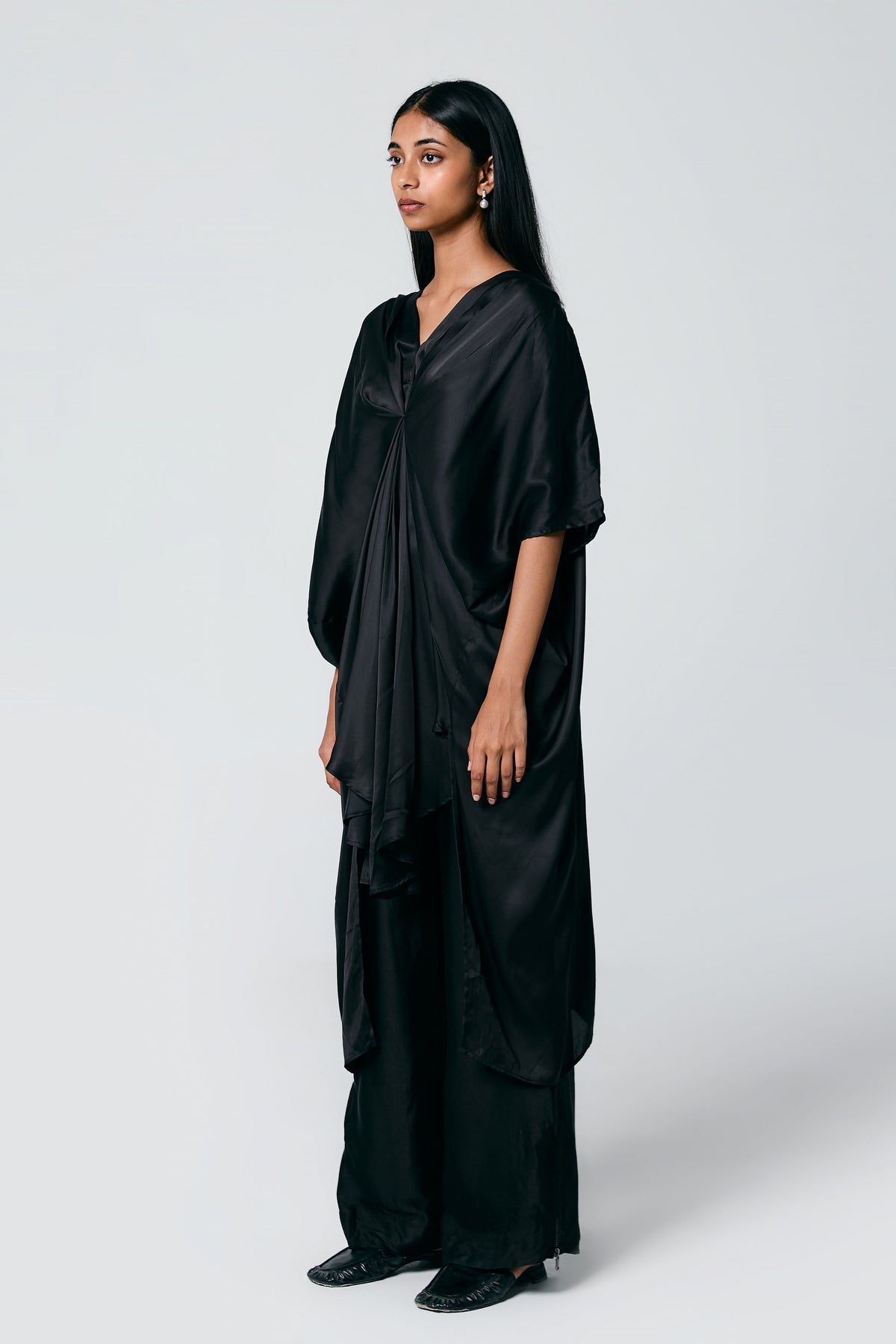 Black Front Stitch Co-ord Set