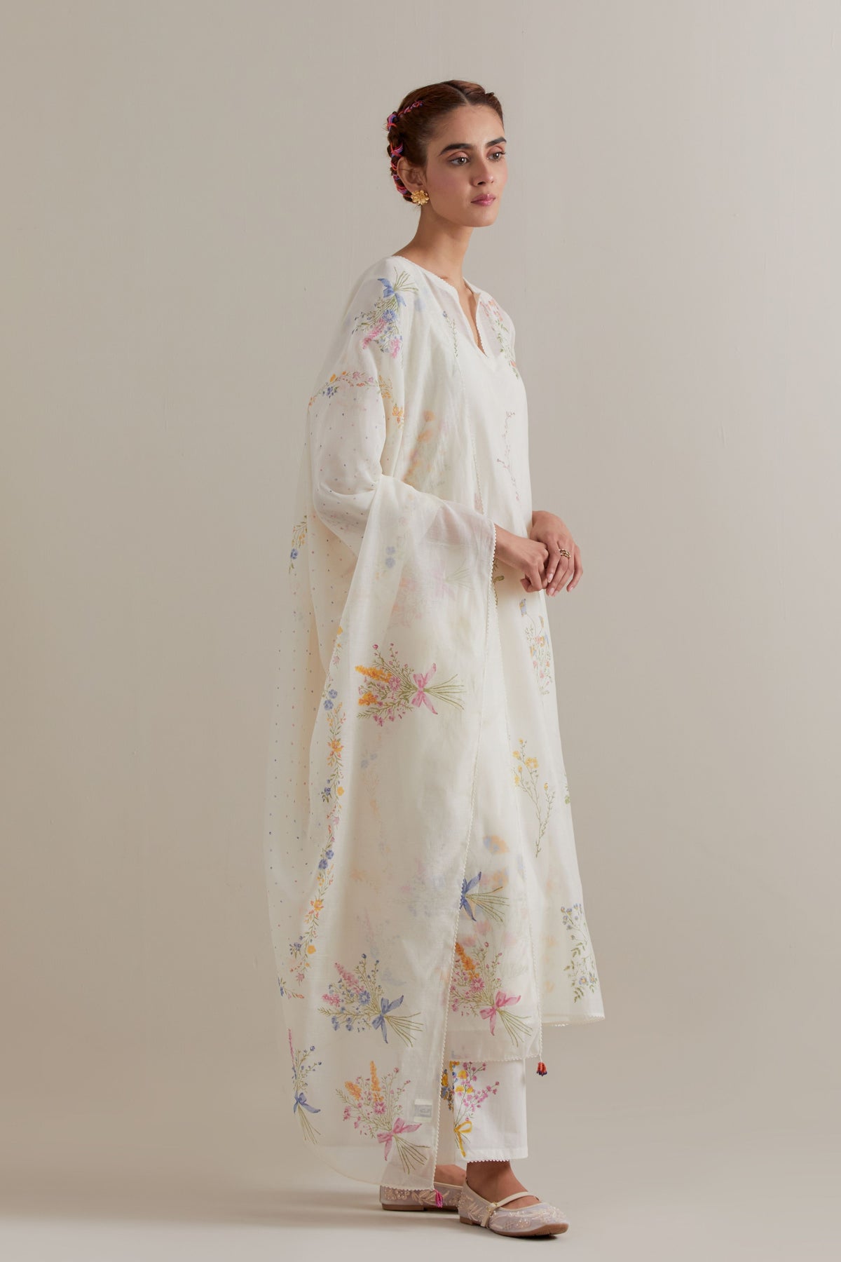 Multicolour Floral Kurta Set