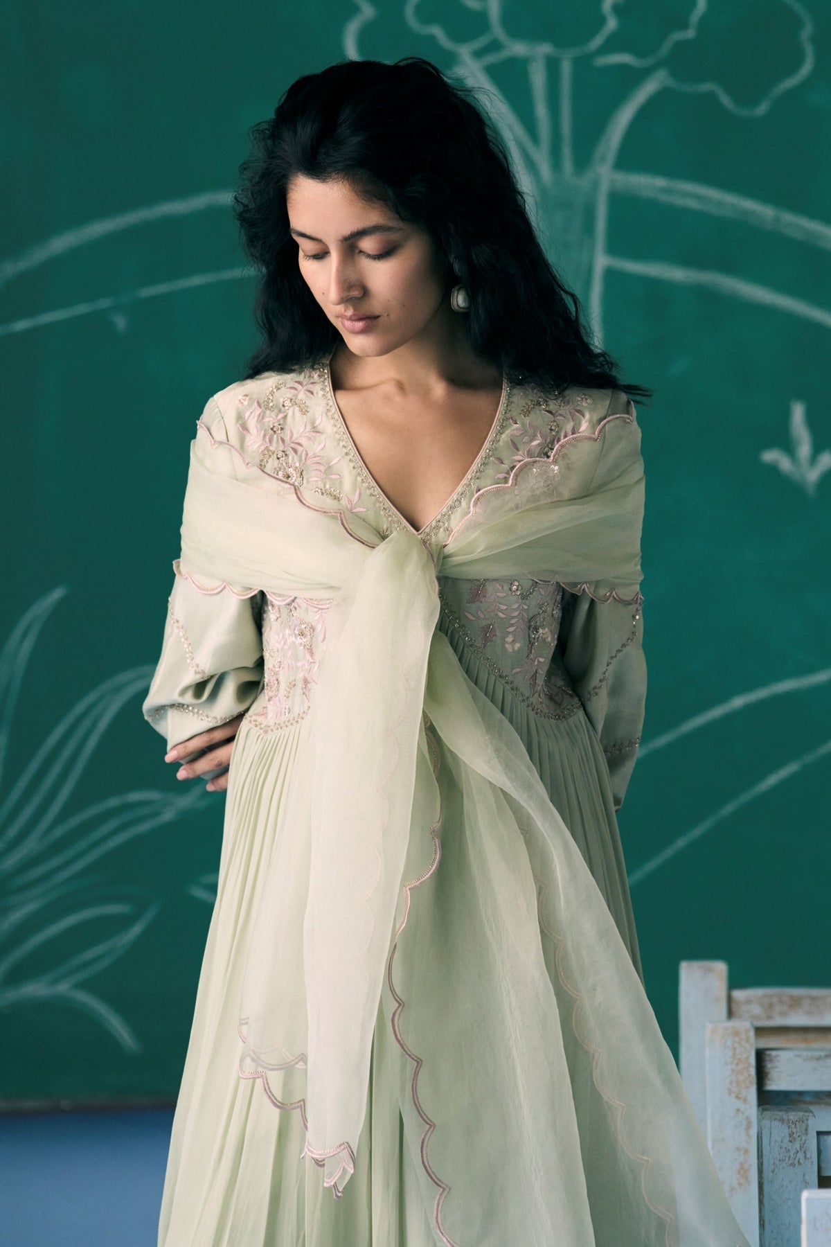 Cascade Green Kurta Set