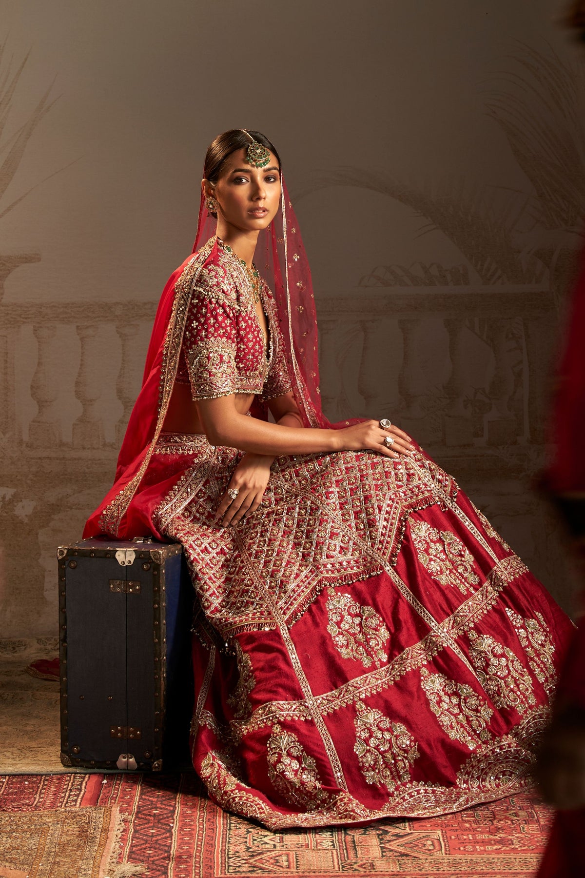 Ran Red Lehenga Set