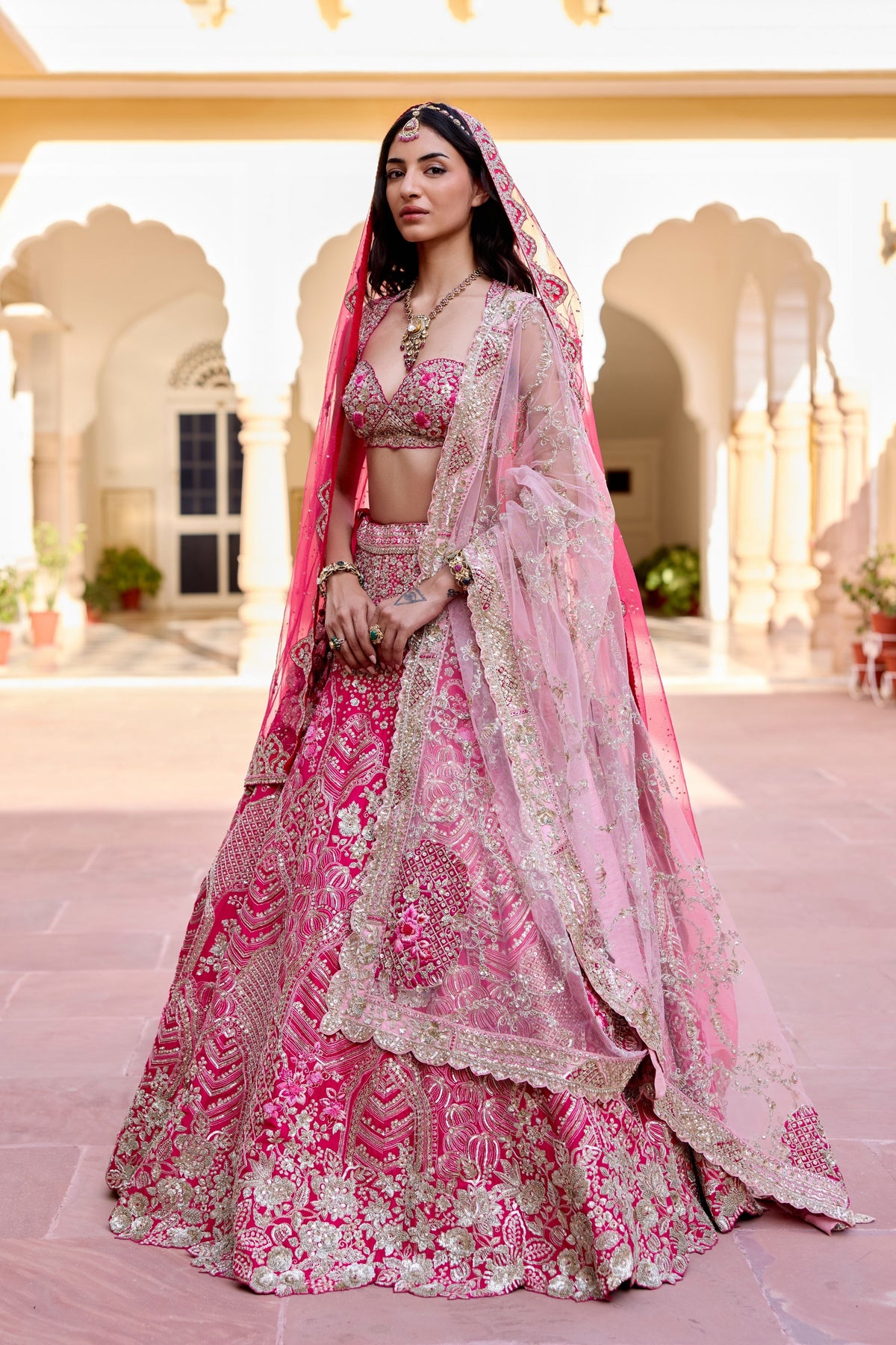 Scarlet Bridal Lehenga Set