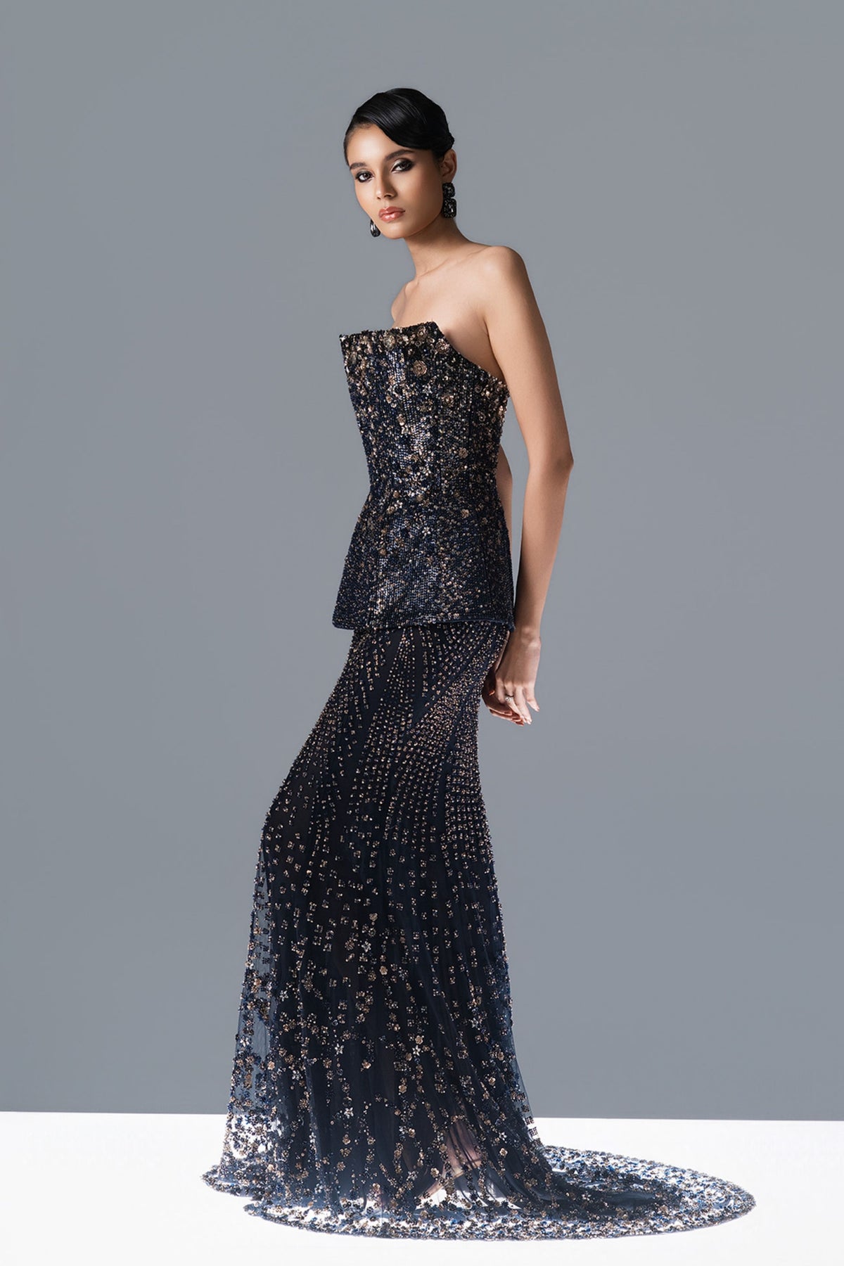 Obsidian Bloom Lehenga Set
