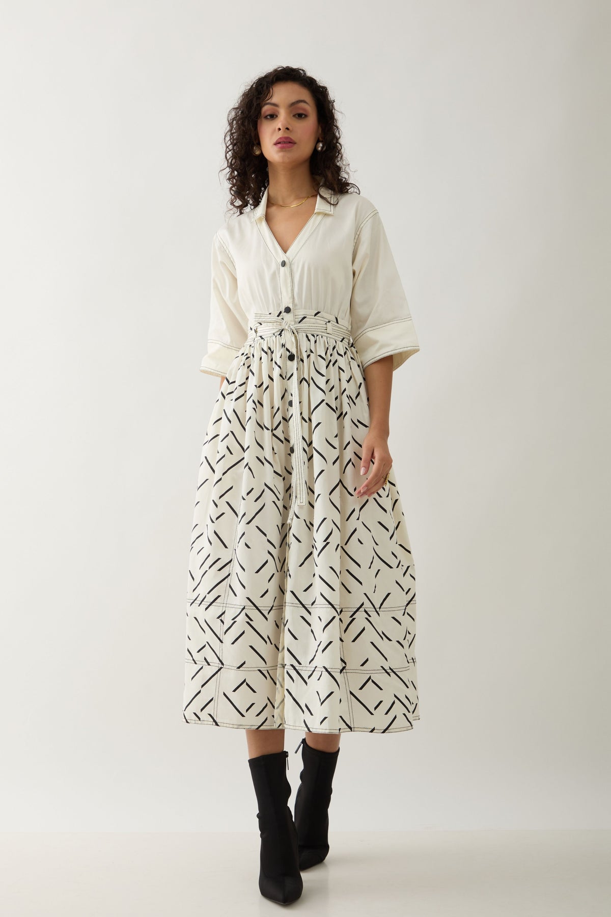 Delta Off White Dress